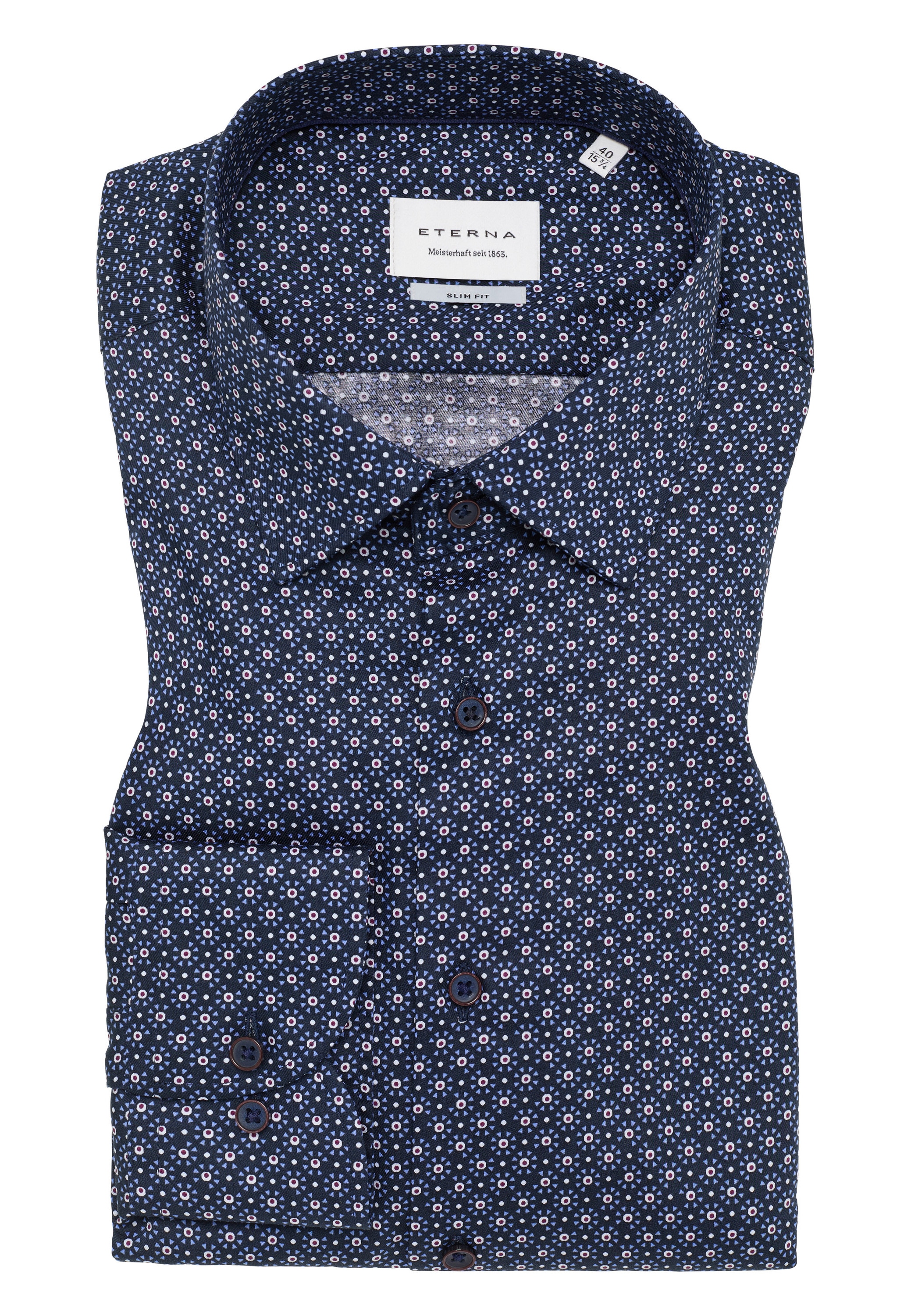 Eterna Langarmhemd »SLIM FIT«, NON IRON (bügelfrei)