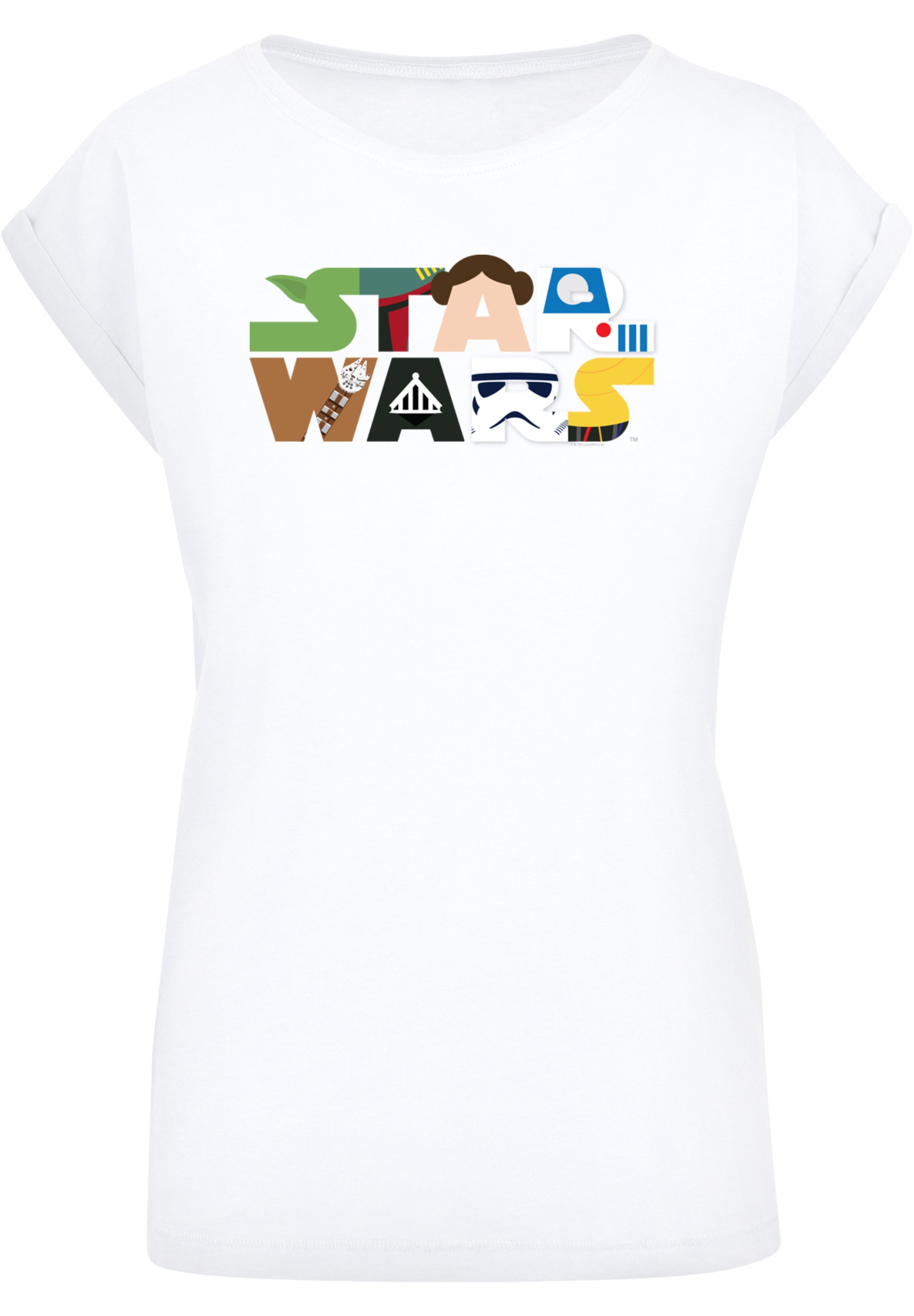 F4NT4STIC T-Shirt »Star Wars Character Logo«, Print