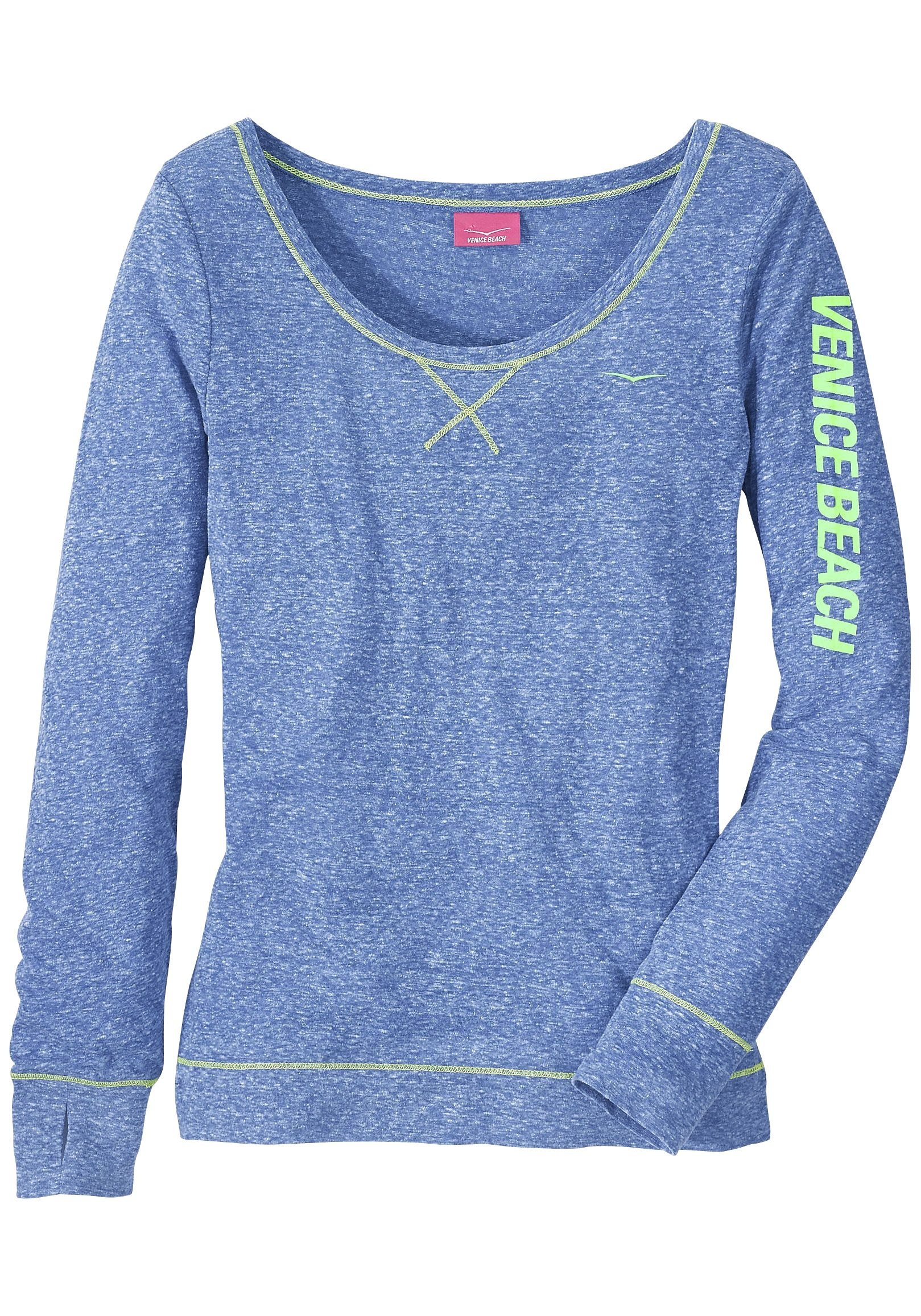 Venice Beach Langarmshirt mit sportlichem Logoprint, sportlich-casual günstig online kaufen