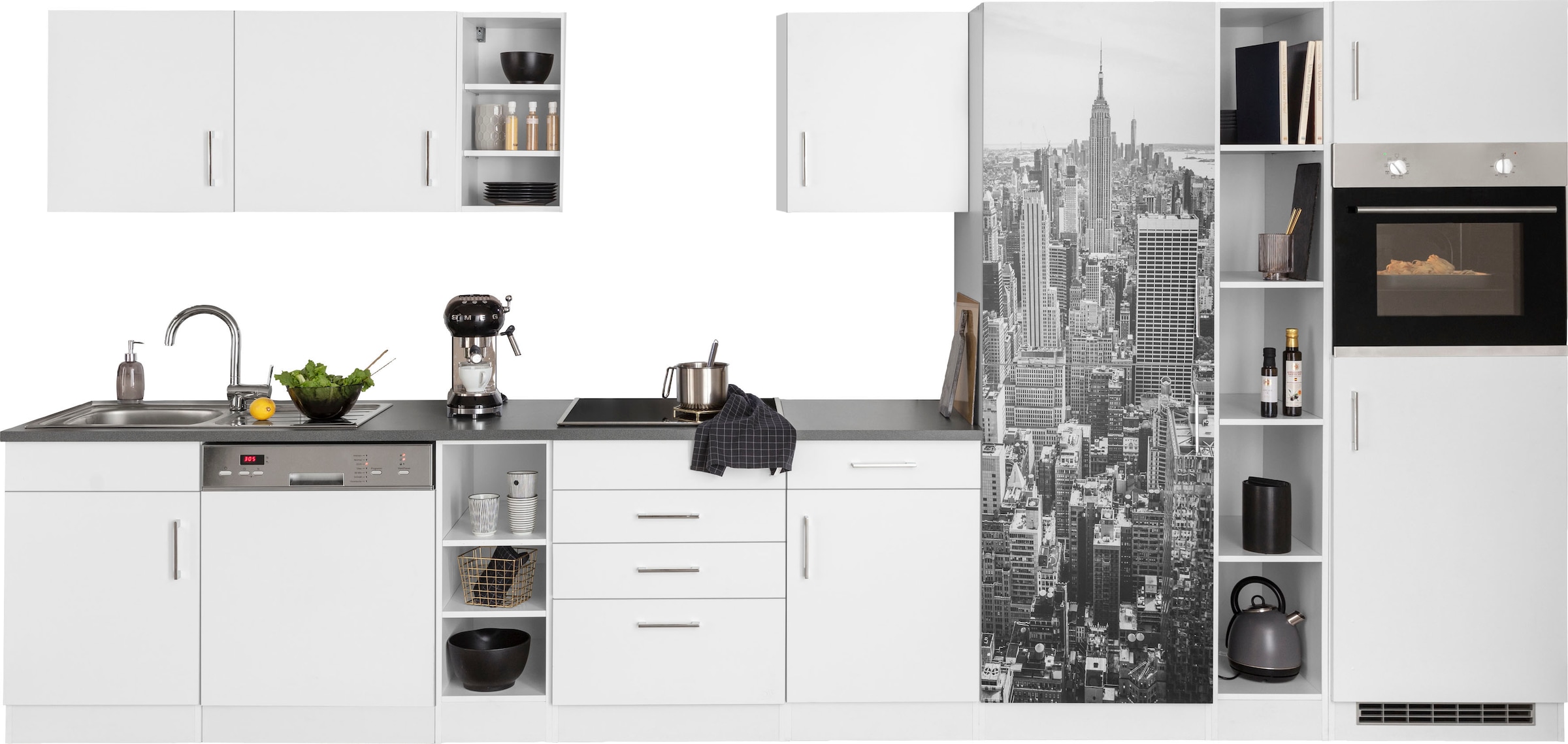 KOCHSTATION Küchenzeile "KS-Paris – Küchen mit einzigartigen Fotomotiven au günstig online kaufen