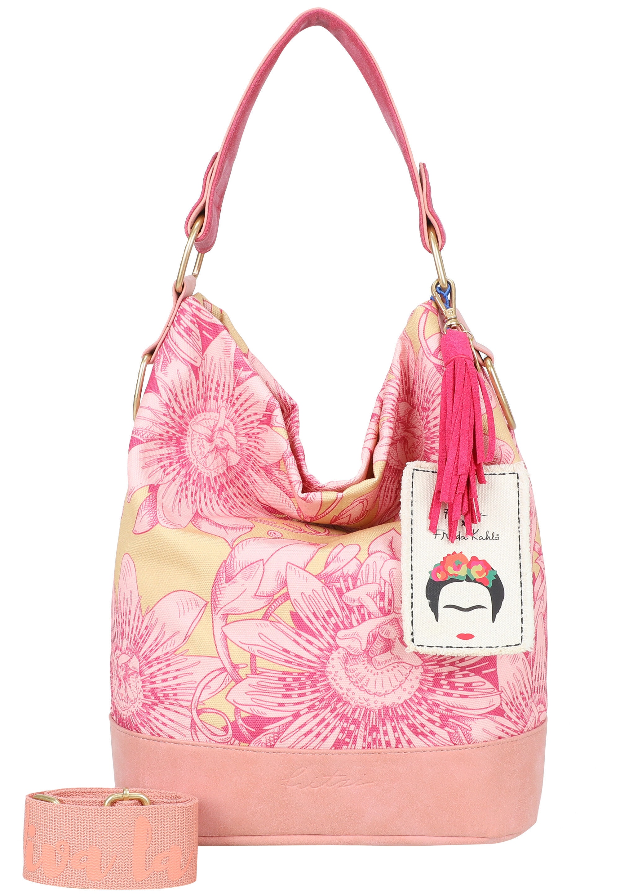 Fritzi aus Preußen Umhängetasche "Fritzi x Frida Kahlo" mit Blumenprint