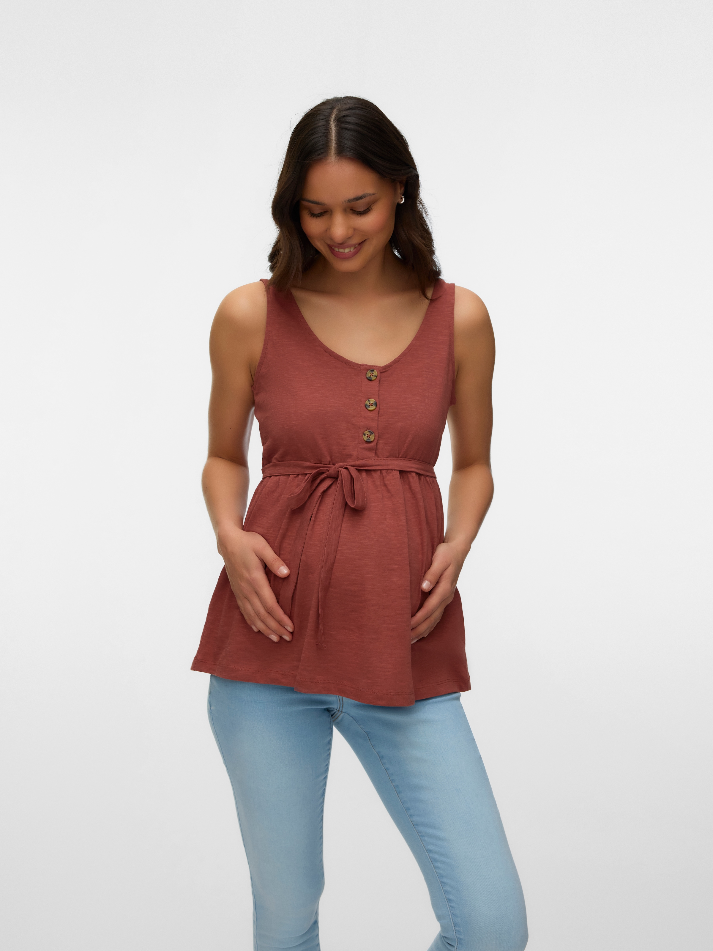 Mamalicious Umstandsshirt »MLEVI LIA SL JRS TOP 2F NOOS«