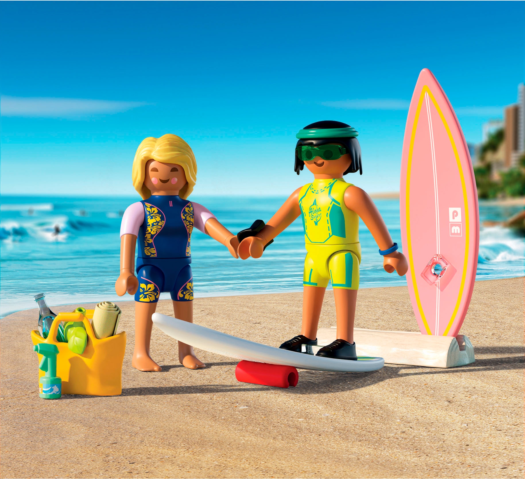 Playmobil® Konstruktions-Spielset »Kleine Surfschule (71907), My Life«, (16 St.), Made in Europe