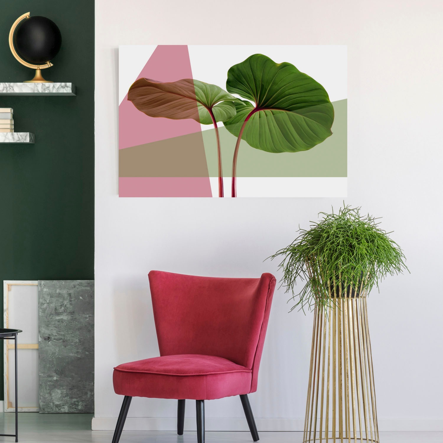 queence Acrylglasbild "Blätter" Blätter  Blätterbilder  Kunst  Pflanzen  Pf günstig online kaufen