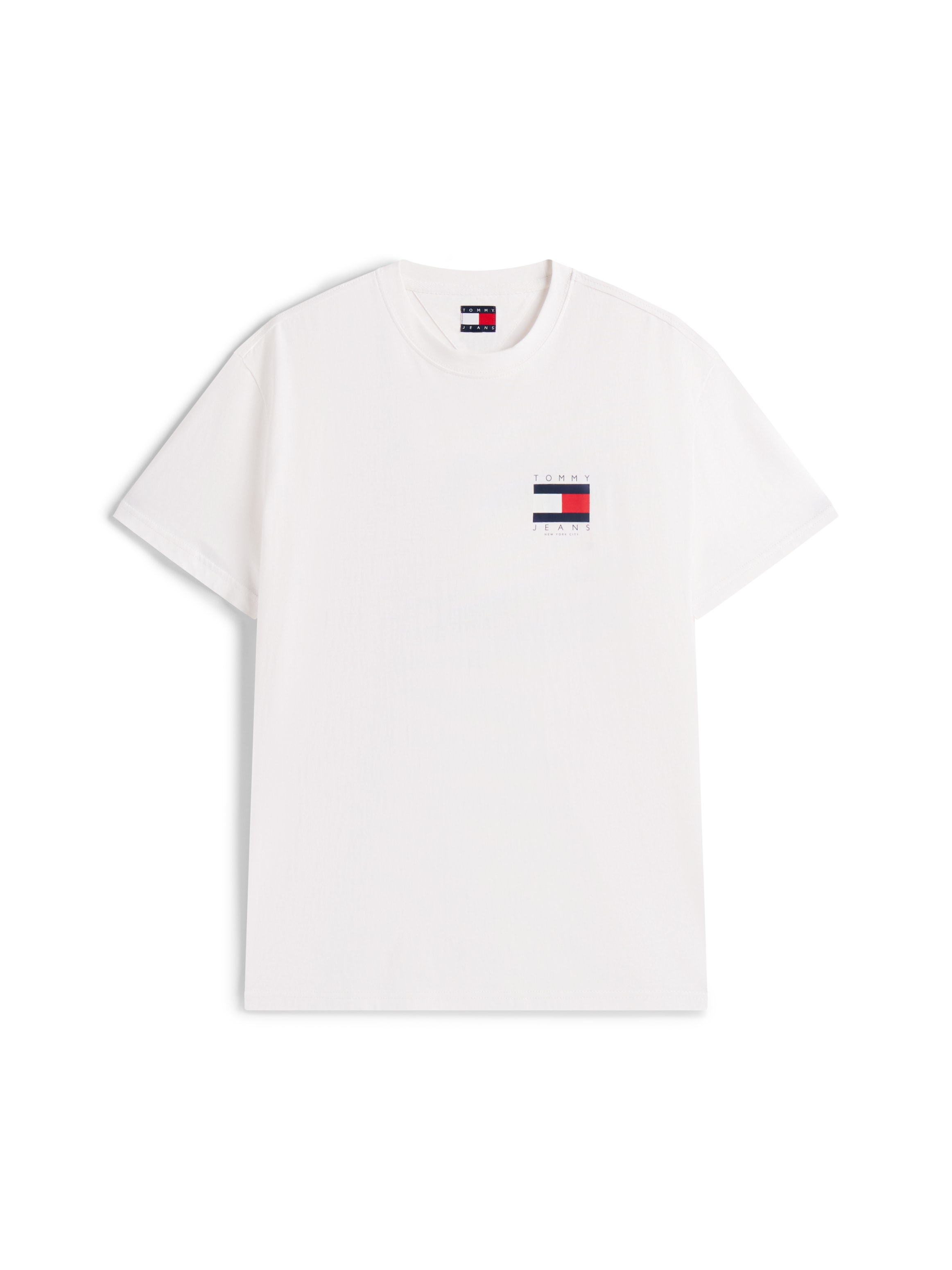 Tommy Jeans T-Shirt »TJM REG FLAG GRAPH BCKPRNT T EXT«, Mit Rundhalsausschnitt