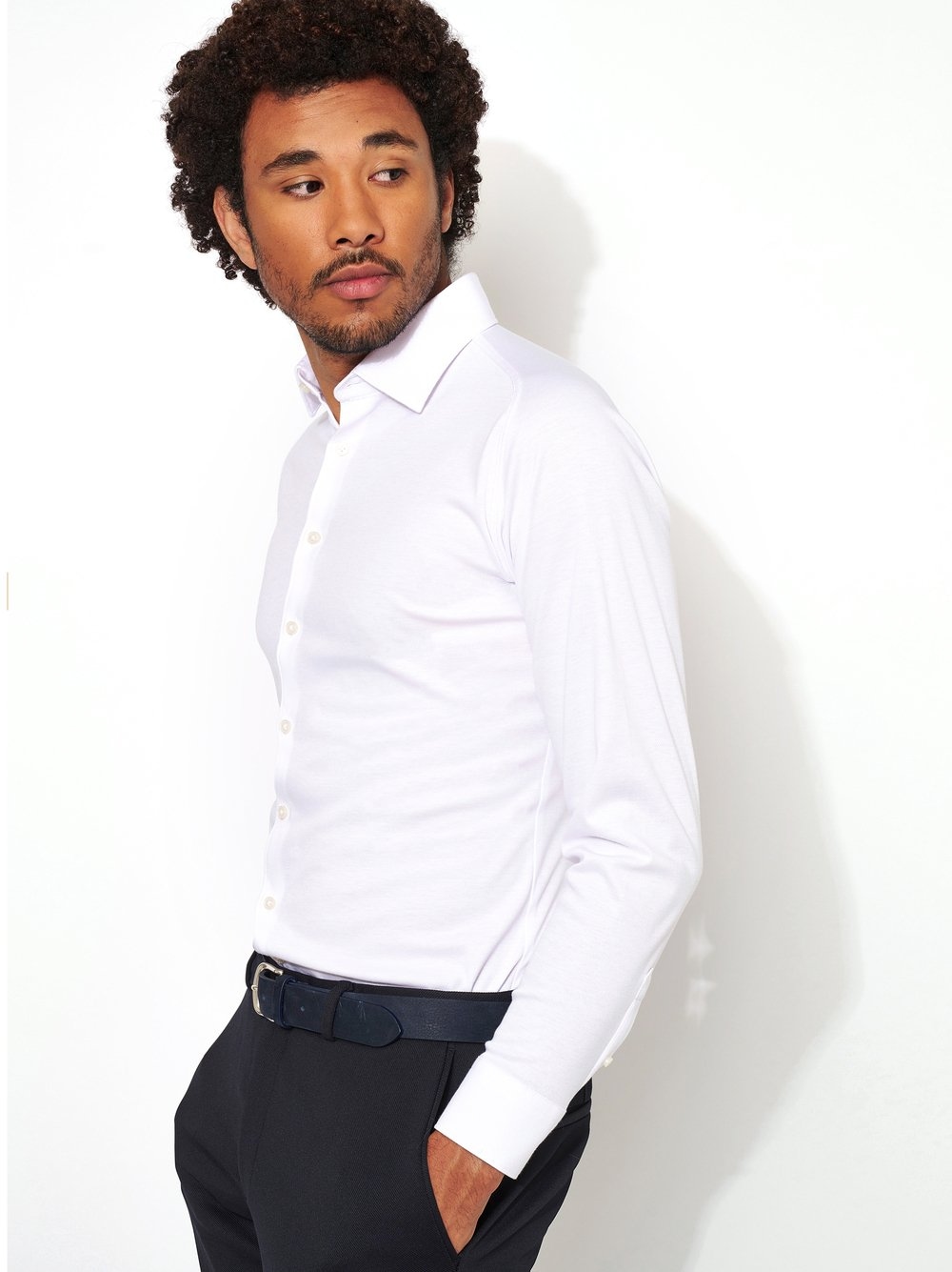 DESOTO Langarmhemd "Jerseyhemd Casual Kent" günstig online kaufen