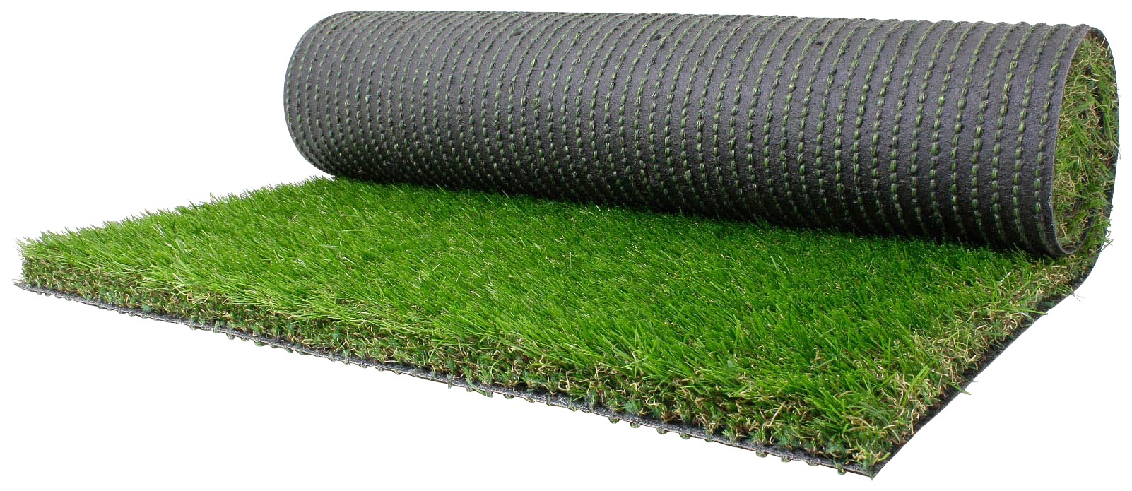 Kunstrasen "FORESTLAND, Gesamthöhe 37 mm, Made in Spain", grün, B:400cm L:700cm, Polyethylen (PE), Polypropylen, PRIMAFLOR-IDEEN IN TEXTIL, Teppiche, natürliche Optik, mit Drainagefunktion, ideal für Balkon & Terrasse