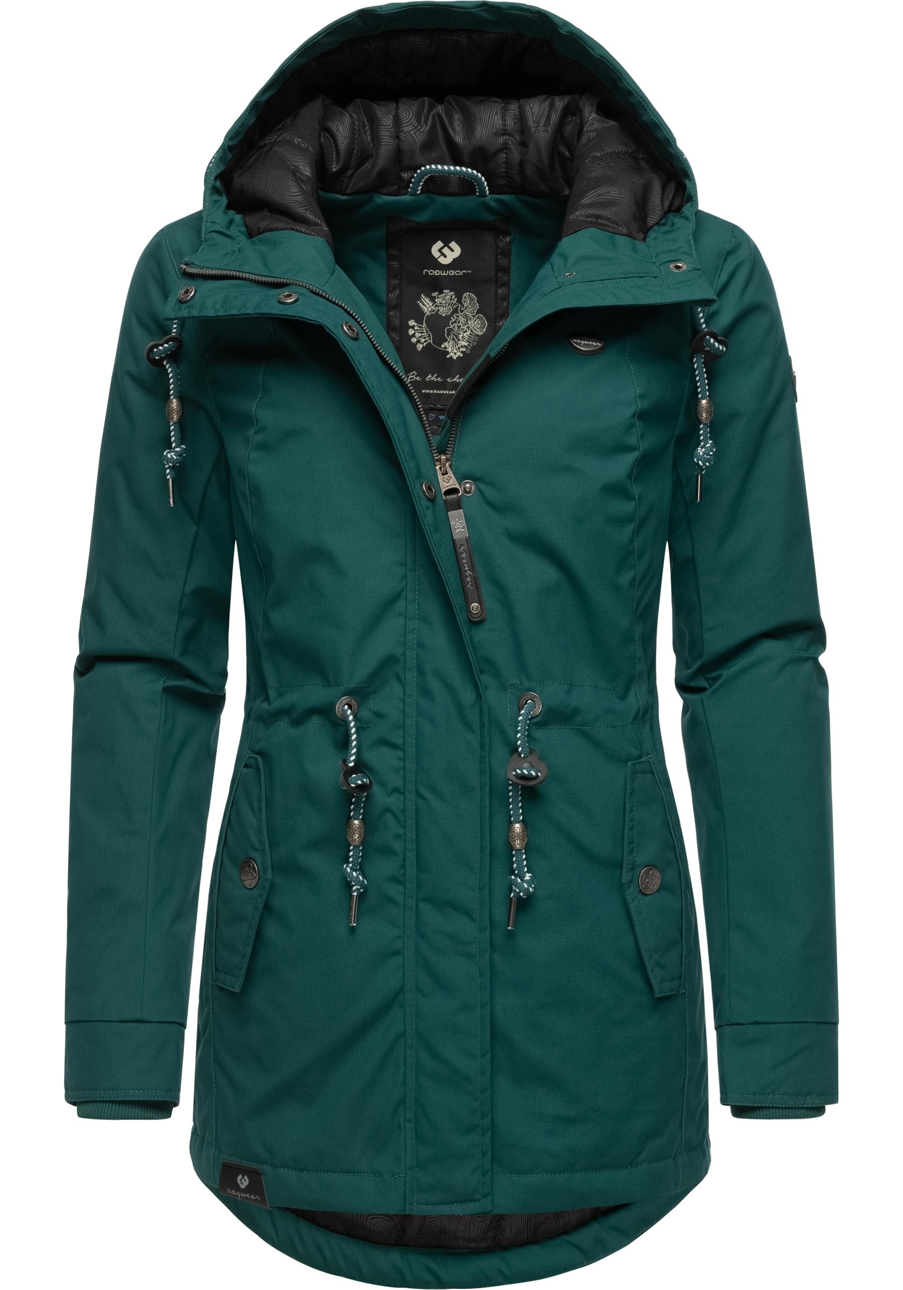 Ragwear Winterjacke »Monadis Black Label«, mit Kapuze, stylischer Winterparka für die kalte Jahreszeit