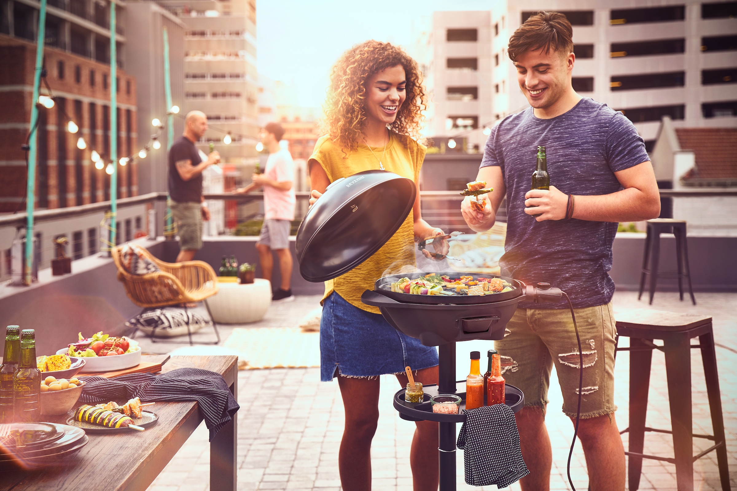 Severin Standgrill »PG 8541«, 2000 W, Elektrogrill mit Haube