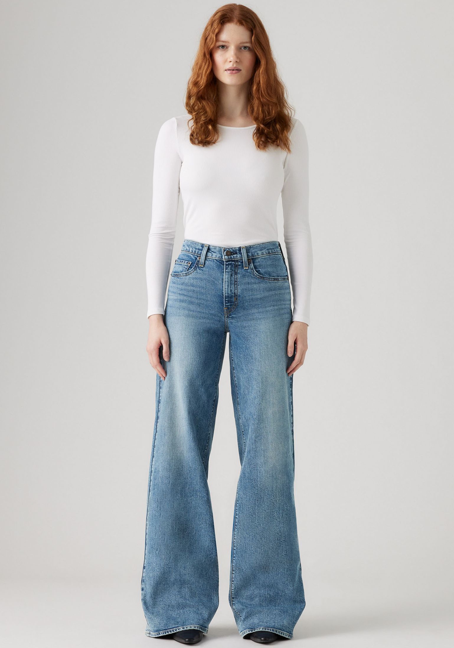 Levis Schlagjeans "Levis 728 High-Rise Wide-Leg Jeans" weite Beinform günstig online kaufen