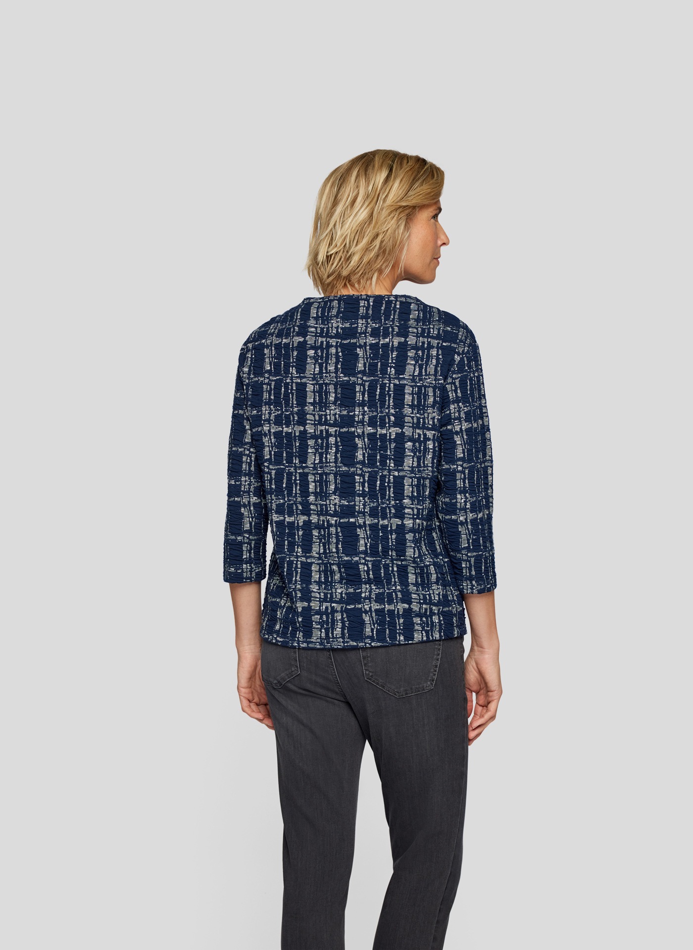Rabe 3/4-Arm-Shirt, mit grafischem Muster