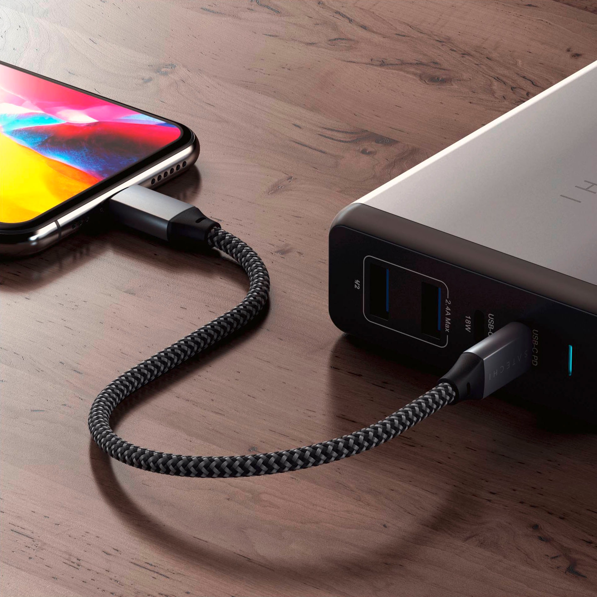 Satechi USB-Kabel »USB-C to Lightning Cable«, USB-C-Lightning, 25 cm