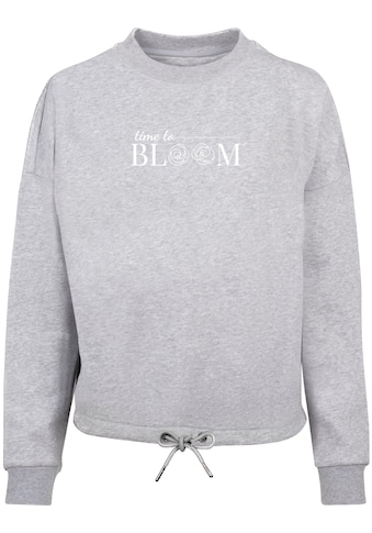 Sweater »Merchcode Damen Ladies Time to bloom - Oversize Crewneck«