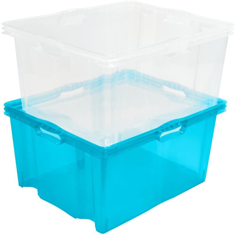 keeeper Organizer »franz«, (Set, 2 St.), Aufbewahrungsboxen xxl, hochwertiger Kunststoff, 44 L