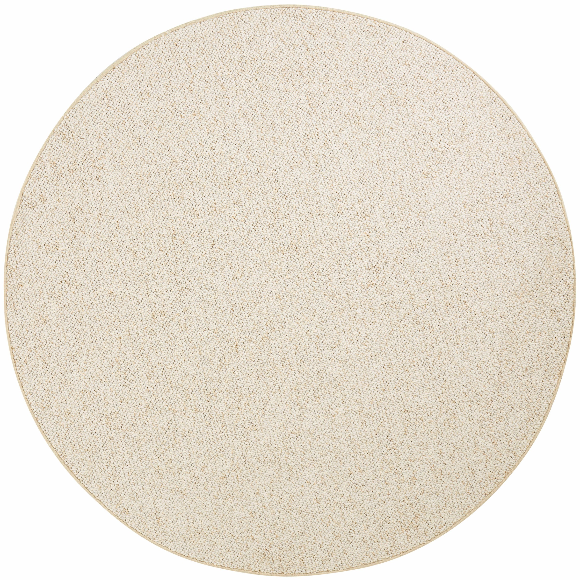 HANSE Home Teppich »Wolly 2«, rund, 12 mm Höhe, Flachgewebe, Skandi, Woll-Optik, Esszimmer, Wohnzimmer, Flur
