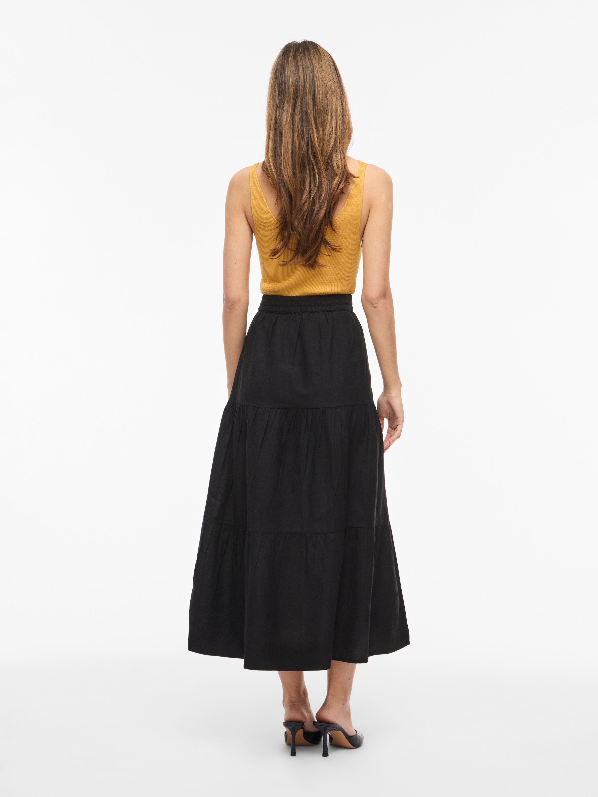 Vila Maxirock »VIPRISILLA HW ANKLE SKIRT - NOOS«