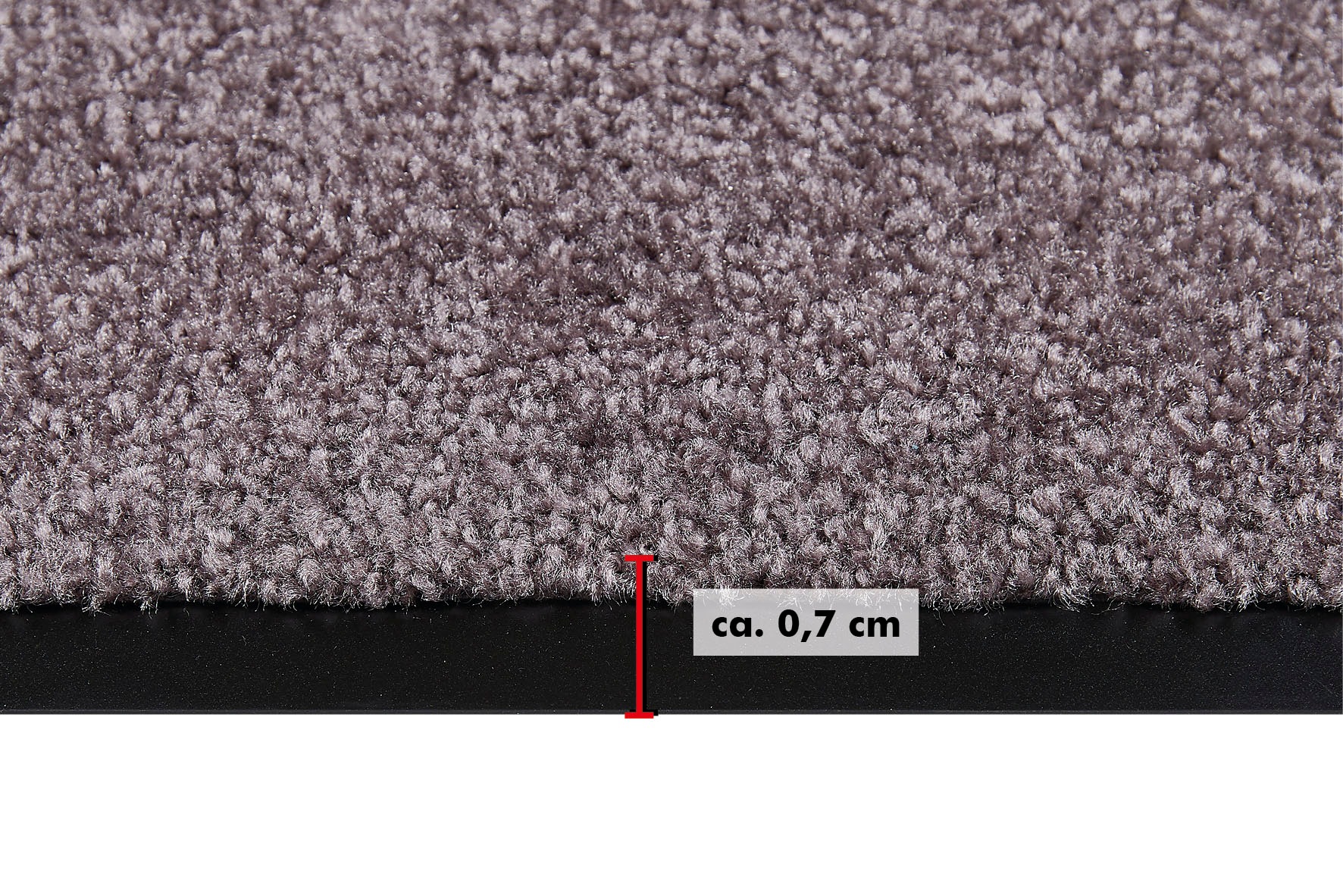 Andiamo Fußmatte »Super Wash & Clean, Made in Belgium«, rechteckig, 7 mm Höhe, Schmutzfangmatte, Uni Farben, rutschhemmend, waschbar