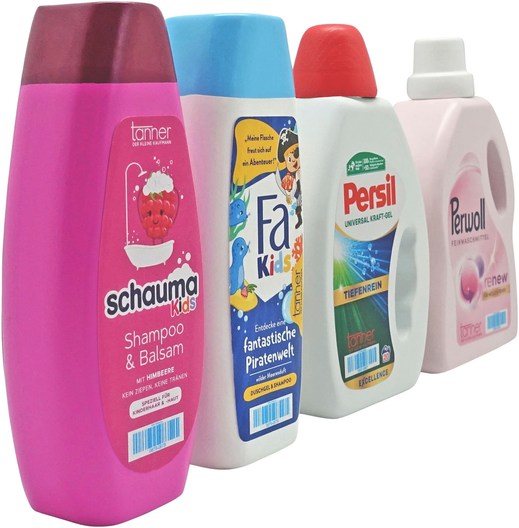 Tanner Kaufladensortiment »Henkel-Set mit 4 Markenminiaturen«, (4 tlg.), aus Holz; FSC® schützt Wald weltweit