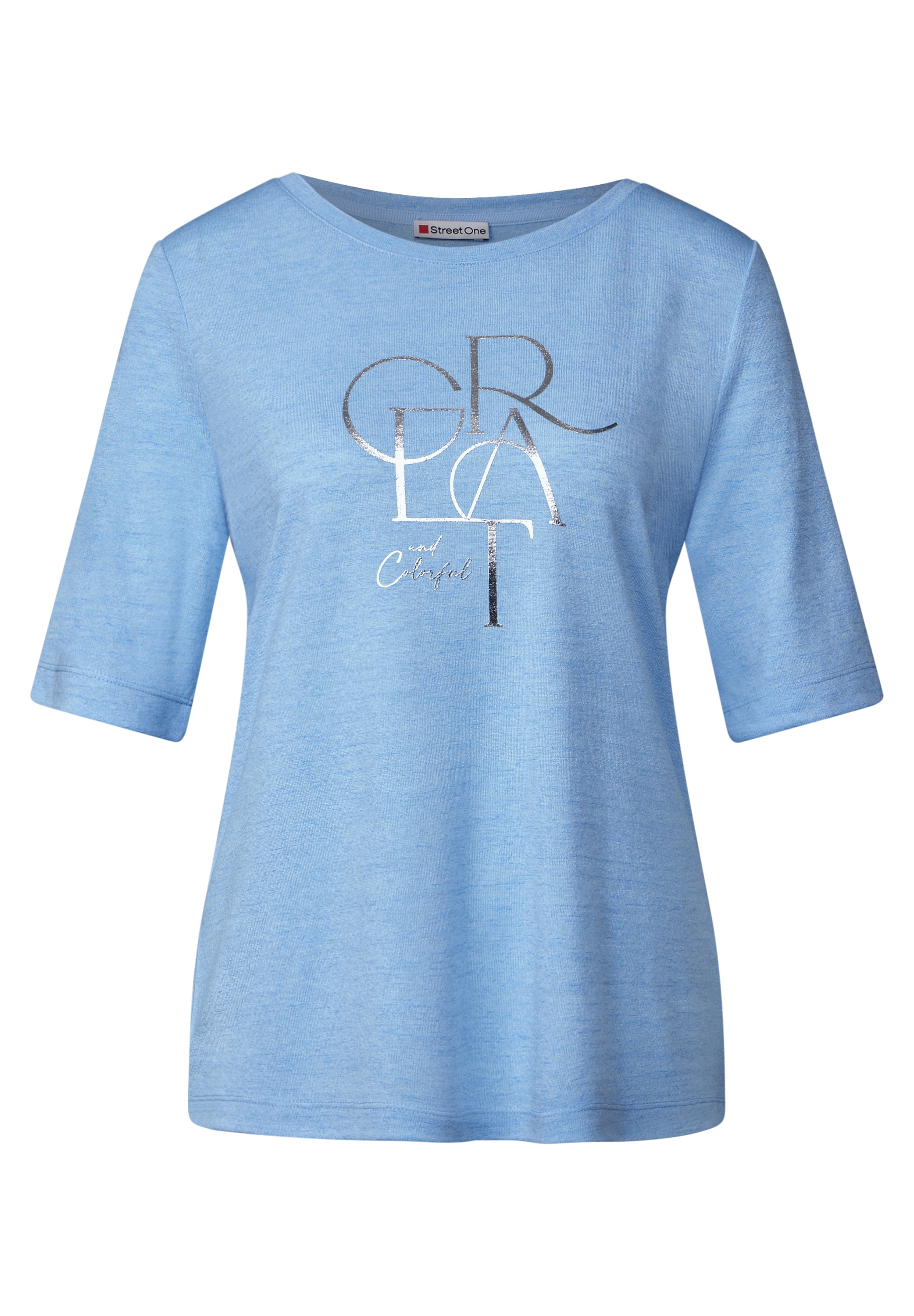 STREET ONE T-Shirt, mit Folien-Wording