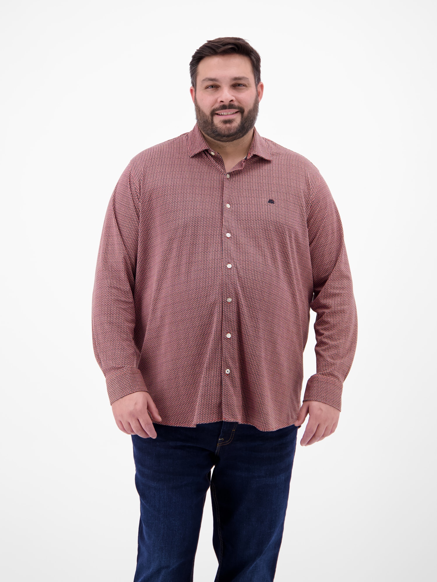 LERROS Karohemd "Übergrössen-Hemd mit Minimal-Karomuster" günstig online kaufen