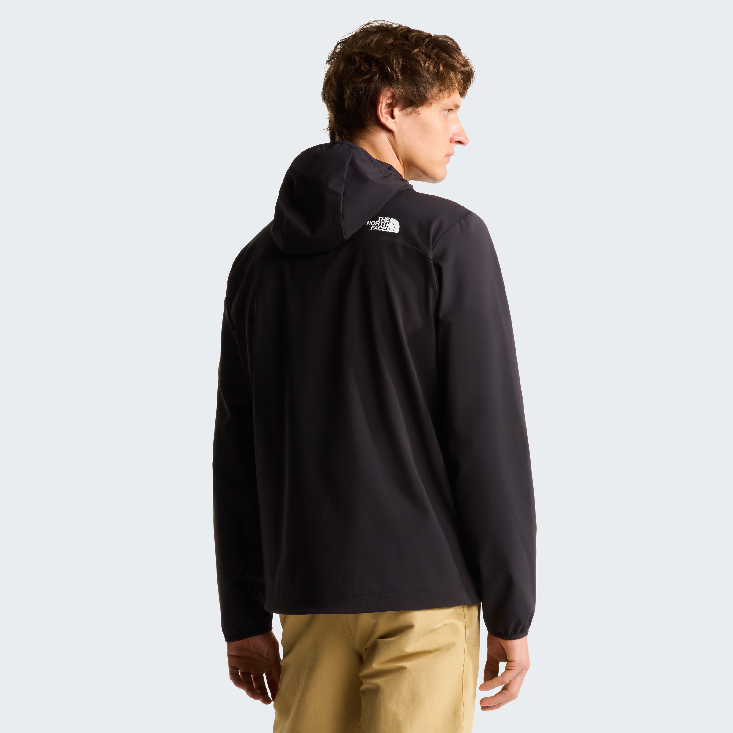 Softshelljacke THE NORTH FACE "M NIMBLE HOODIE 2", Herren, Gr. M, tnf schwarz, Obermaterial: 90% Polyester, 10% Elasthan, Jacken Softshelljacke, sportlicher Stil, atmungsaktives Material, hochelastisch 2