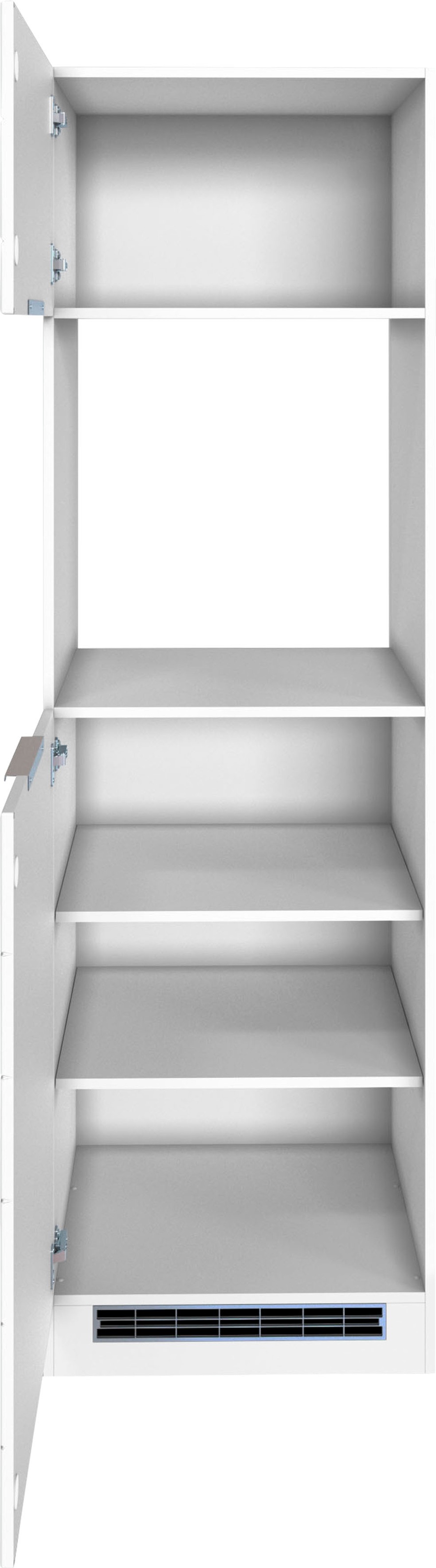 KOCHSTATION Backofenumbauschrank »KS-Luhe«, 60 cm breit, hochwertige MDF-Fronten mit waagerechter Lisene
