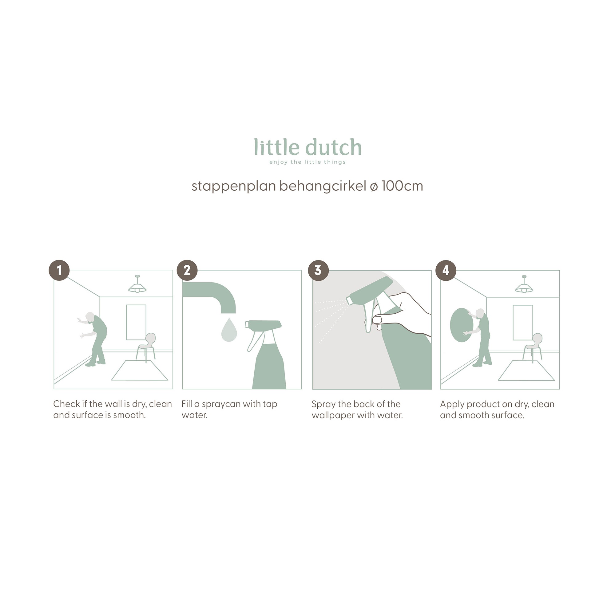 LITTLE DUTCH Wandtattoo »Wandsticker XL Little Farm (100x100cm)«, (1 St.)
