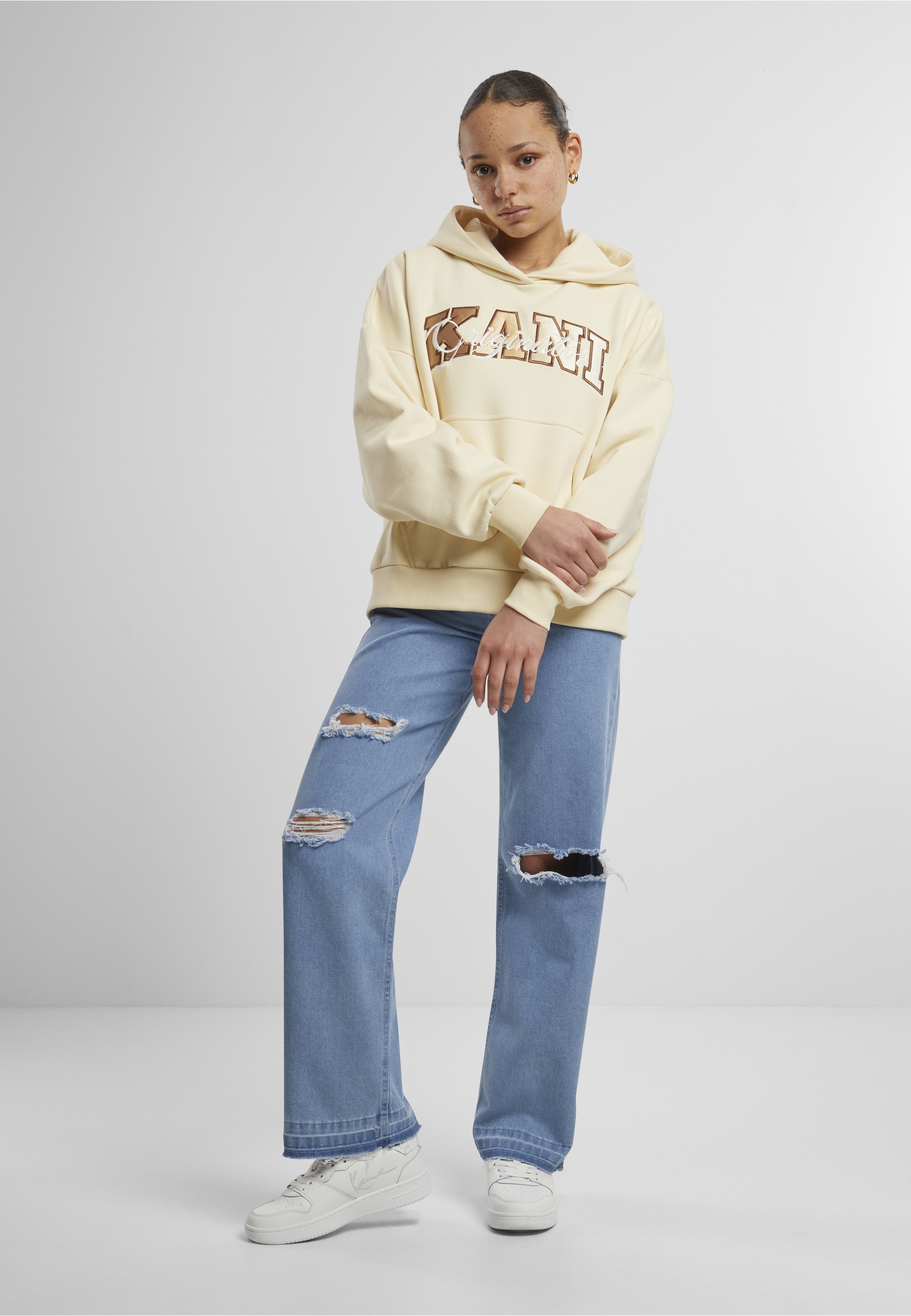 Karl Kani Kapuzenpullover »Karl Kani Damen KW242-030-2 Karl Kani Serif Originator Os Hoodie« 1 Stk.
