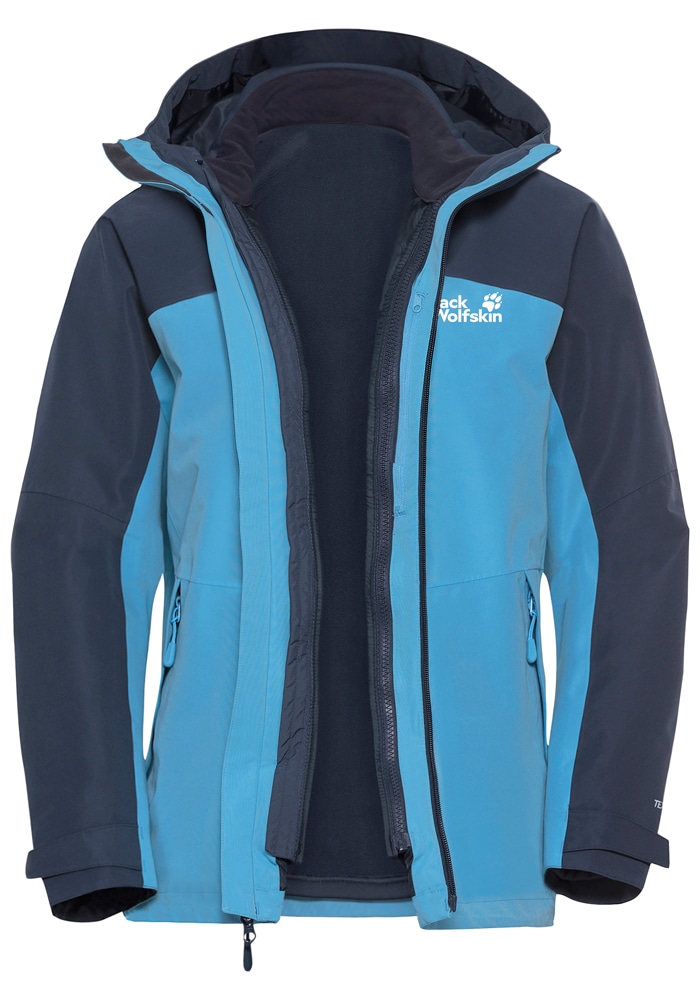 Jack Wolfskin 3-in-1-Funktionsjacke »WILD PLACES 3IN1 JKT W«, mit Kapuze