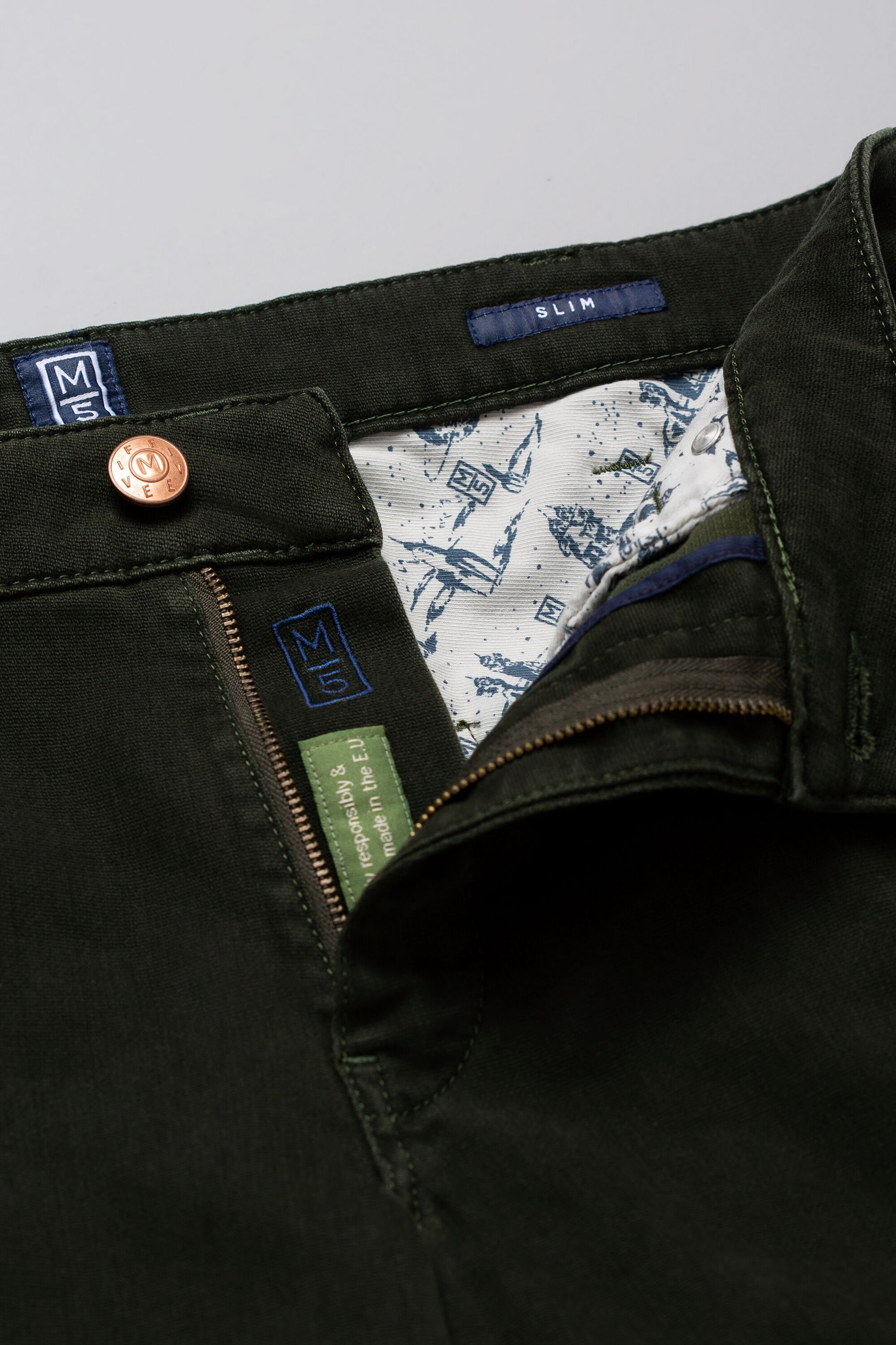 MEYER Chinos »Five-Pocket-Hose«, im unifarbenen Design