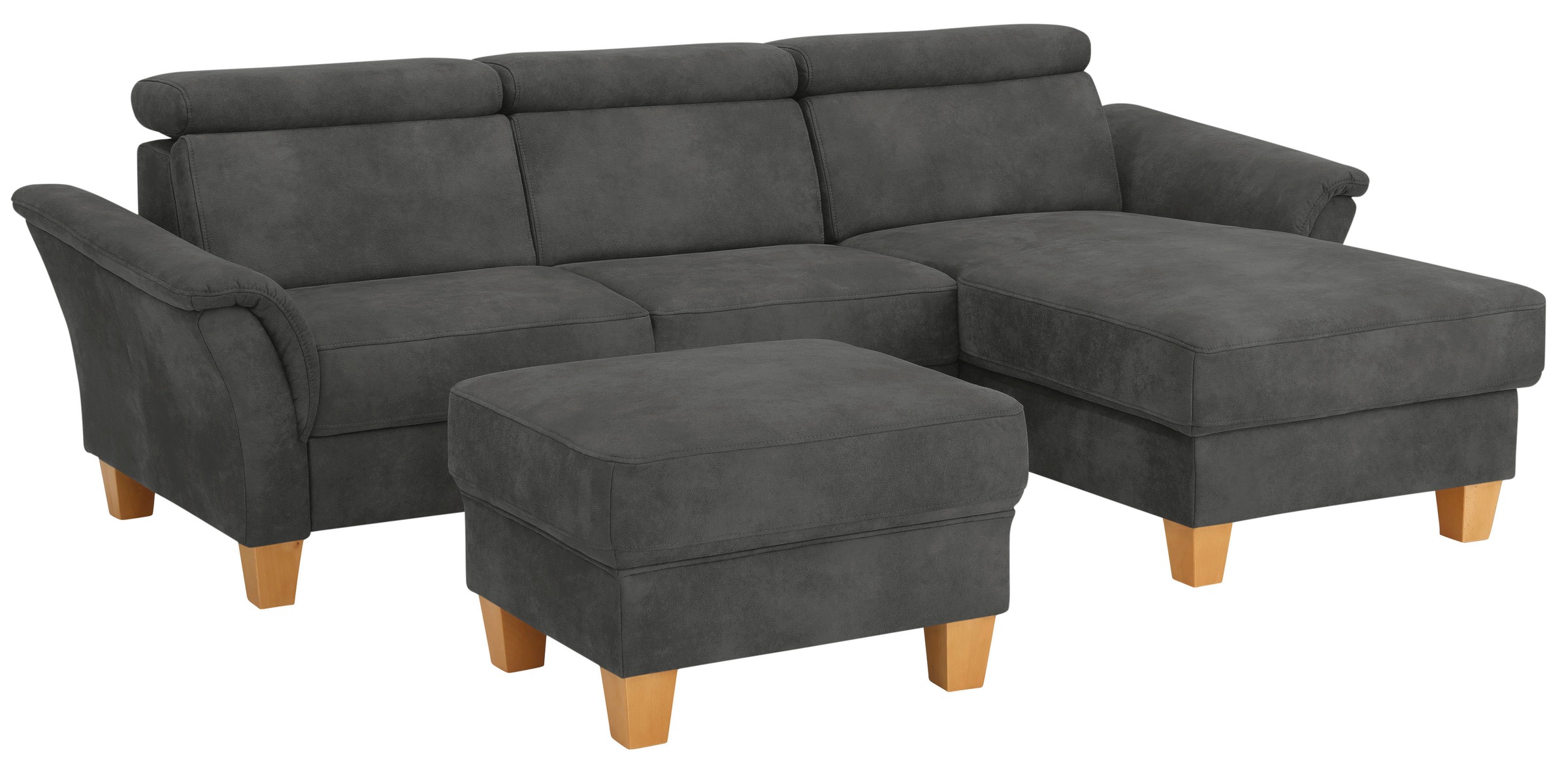 Home affaire Ecksofa »Conville L-Form«, Federkern, wahlweise mit Bettfunktion und Bettkasten bzw. Stauraum