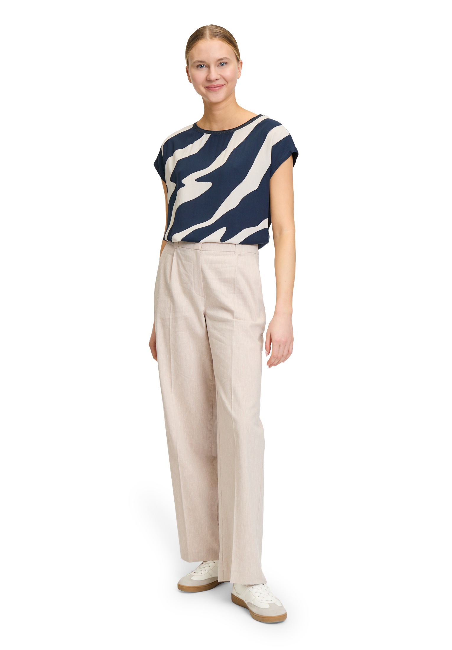 Betty&Co Kurzarmshirt »Betty & Co Damen Casual-Shirt mit Print«, (1 tlg.), Druck