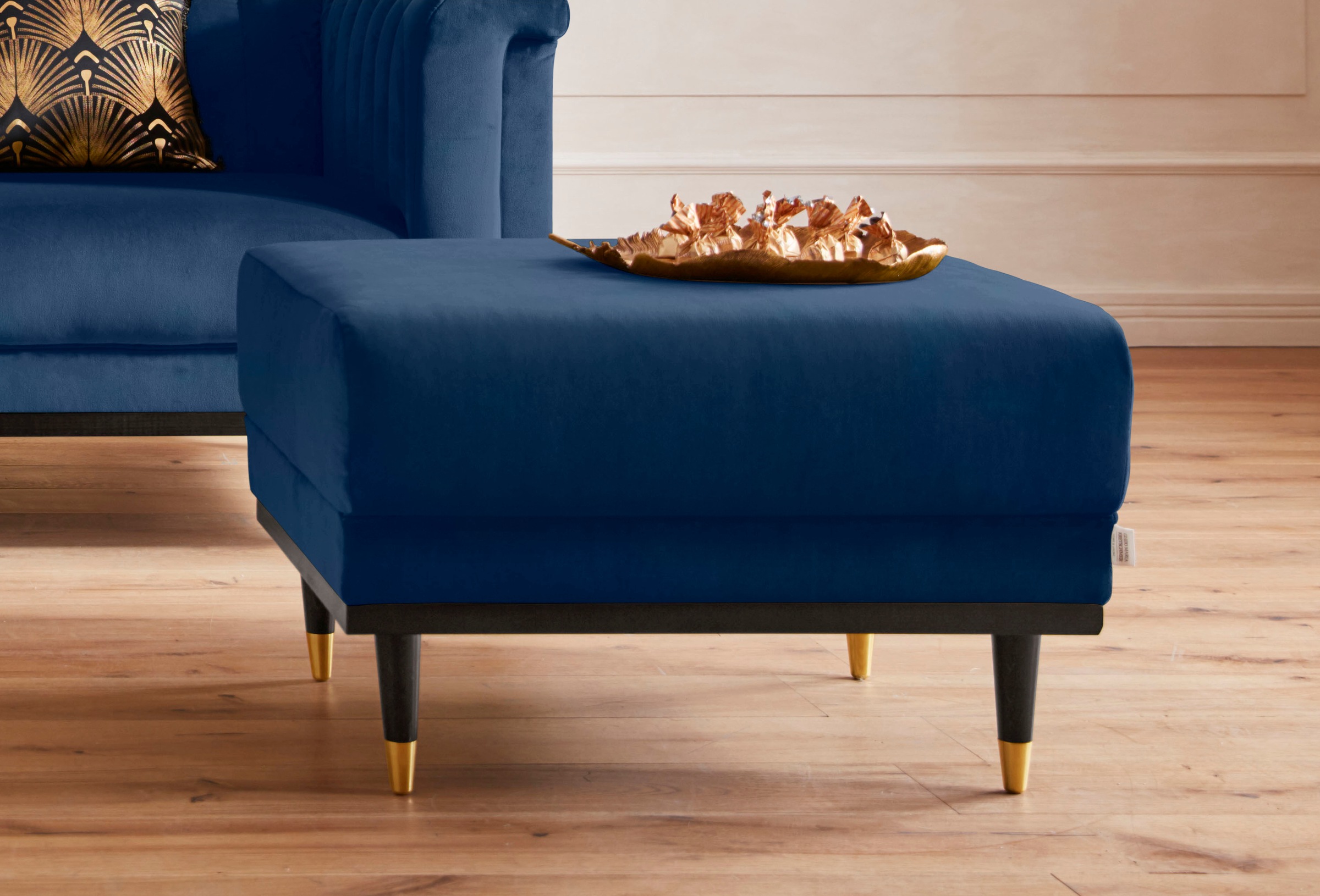 Home affaire Hocker »Chamby«, mit Holzrahmen unten