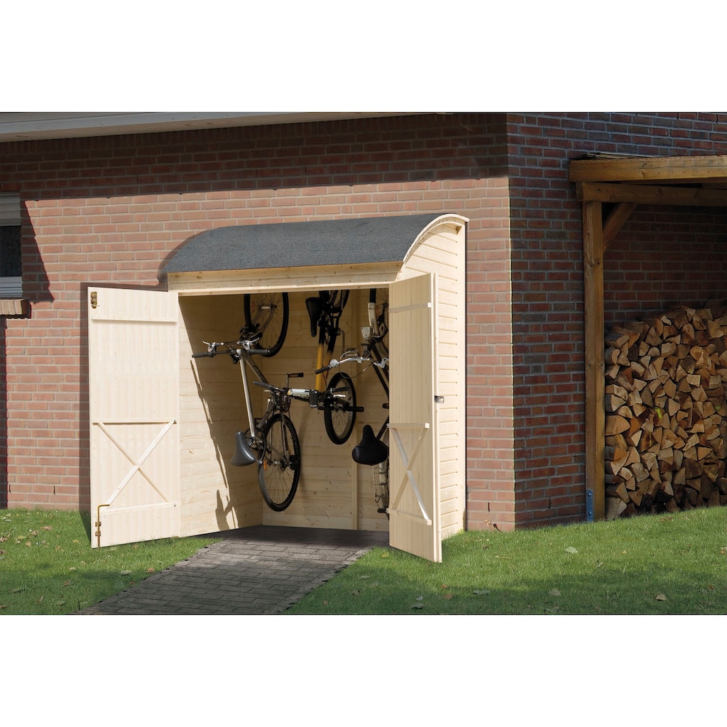 weka Aufbewahrungsbox »Fahrrad- und Mehrzweckbox, natur«, 19 mm starke Wände