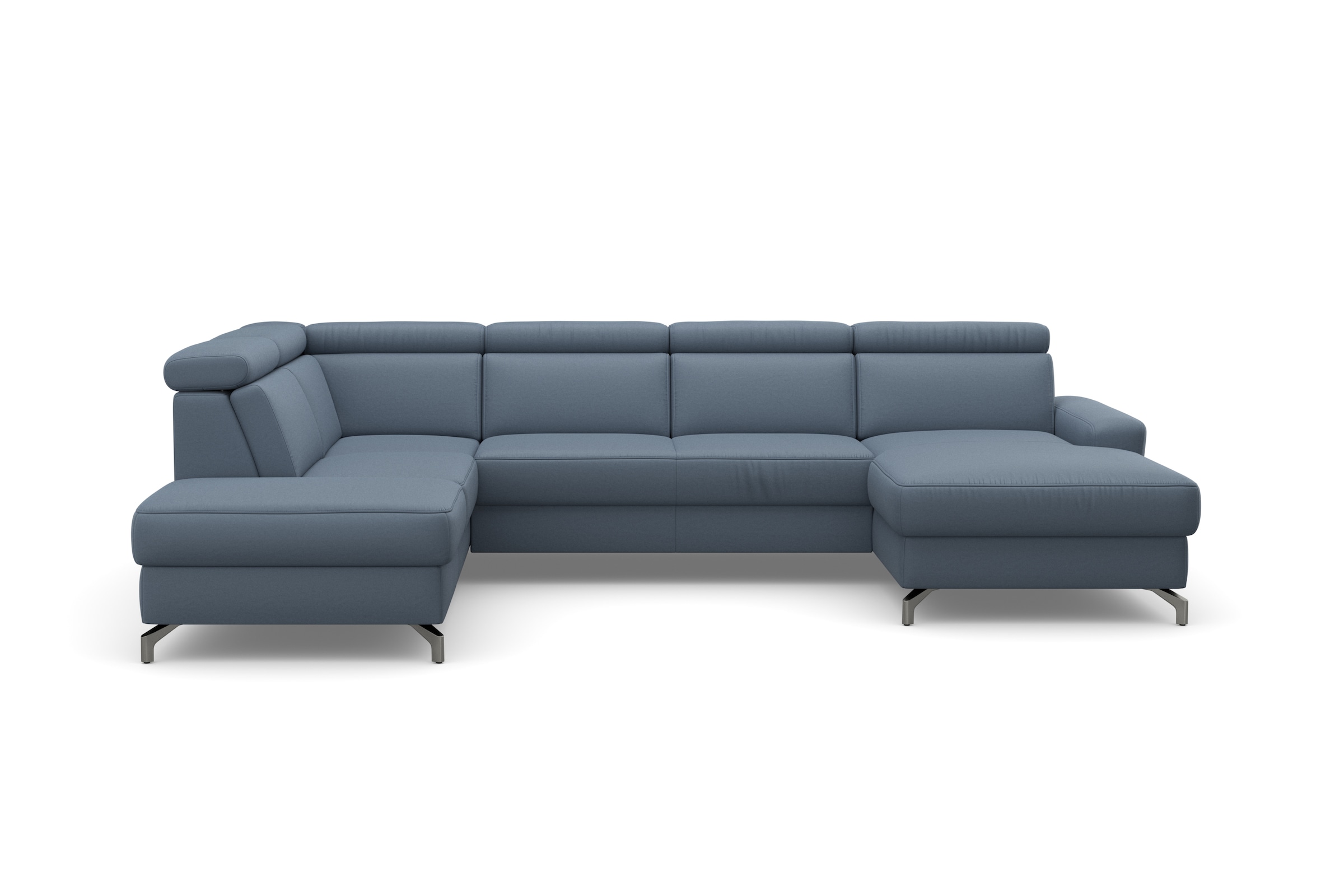 sit&more Wohnlandschaft "Scarlett U-Form" inklusive Kopfteilverstellung, optional Schlaffunktion & Bettkasten