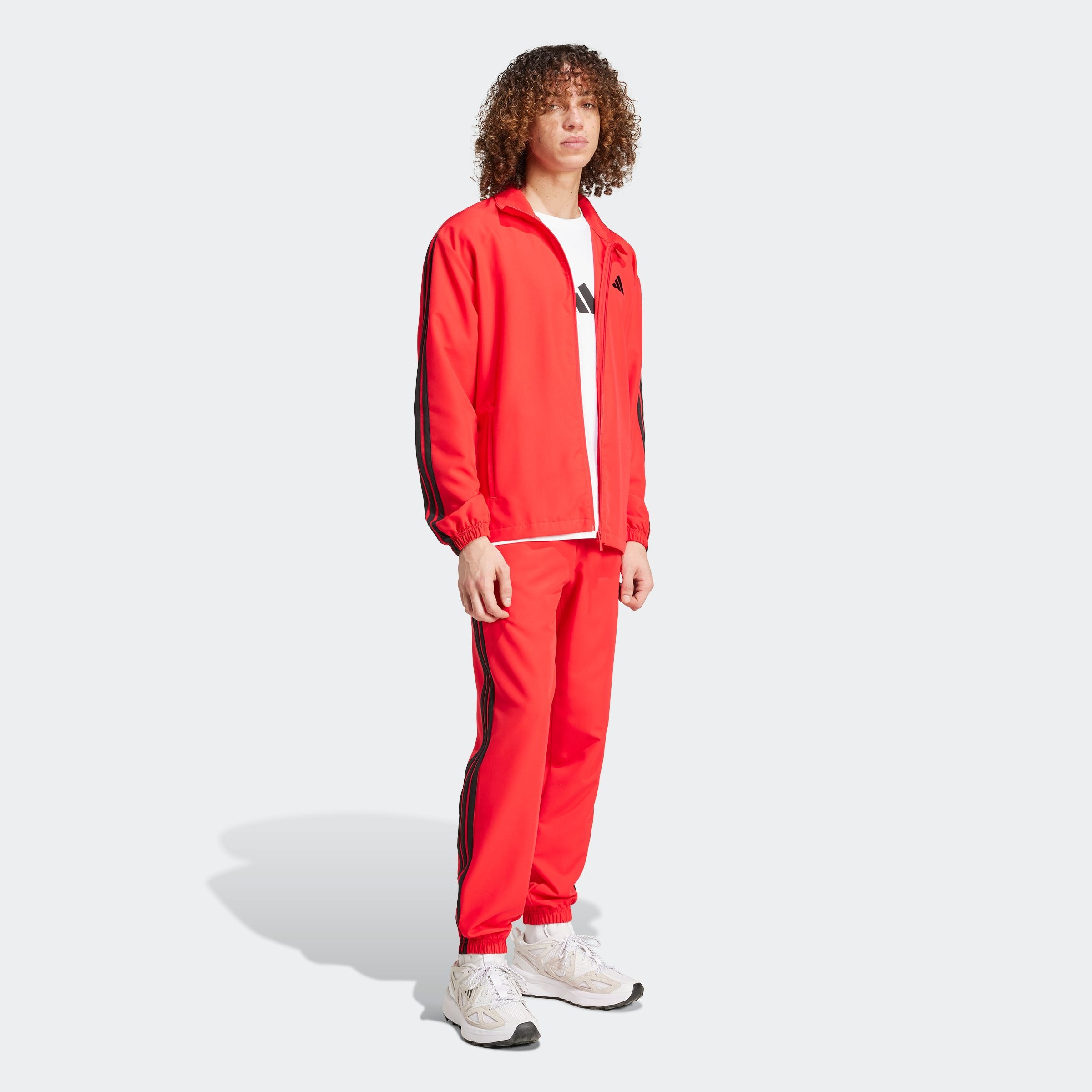 adidas Sportswear Trainingsanzug "M 3S WV TT TS", (2 tlg.), drei Streifen W günstig online kaufen
