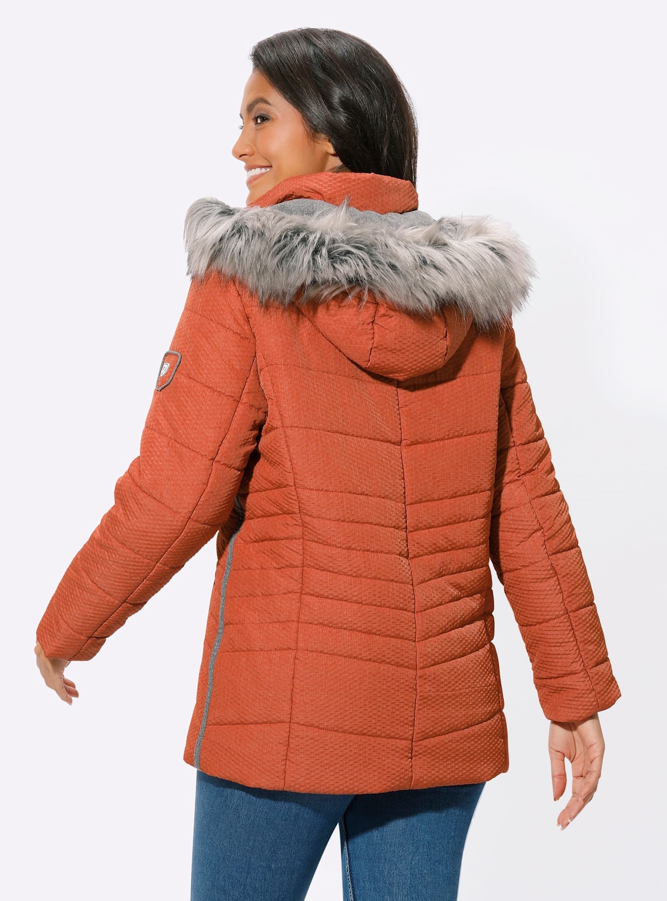 Casual Looks Langjacke, mit Kapuze