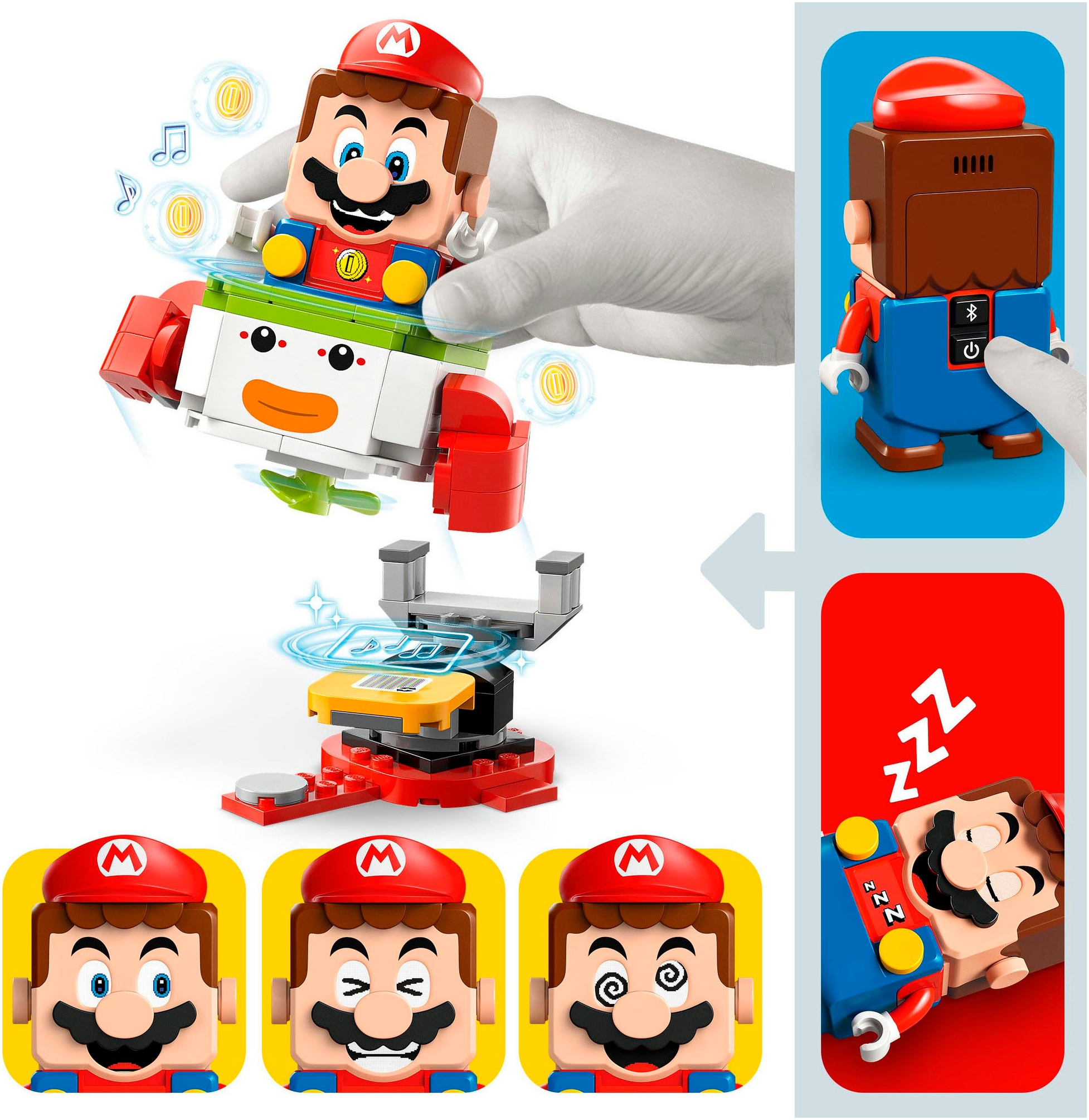 LEGO® Konstruktionsspielsteine »Abenteuer mit dem interaktiven LEGO® Mario™ (71439), LEGO Super Mario«, (218 St.), Made in Europe