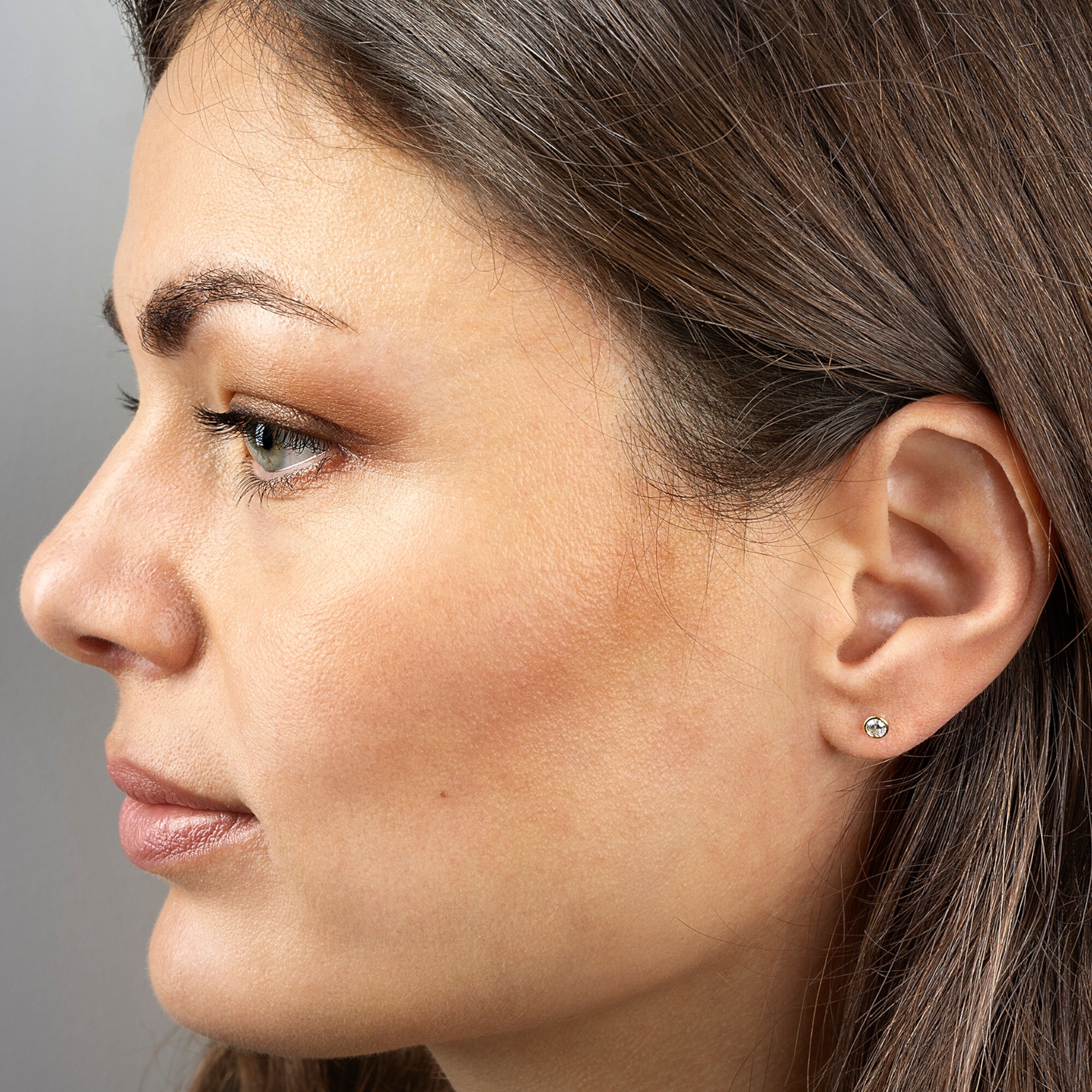 Paar Ohrhänger ONE ELEMENT "Zirkonia Zarge Ohrringe Ohrstecker aus 333 Gelbgold", gold, Ohrringe, Damen, Damen, Gelbgold 333 Gold, Gelbgold 333, Gold, Harmonisch gestaltet – ruhiges Design mit feinem Ausdruck 2