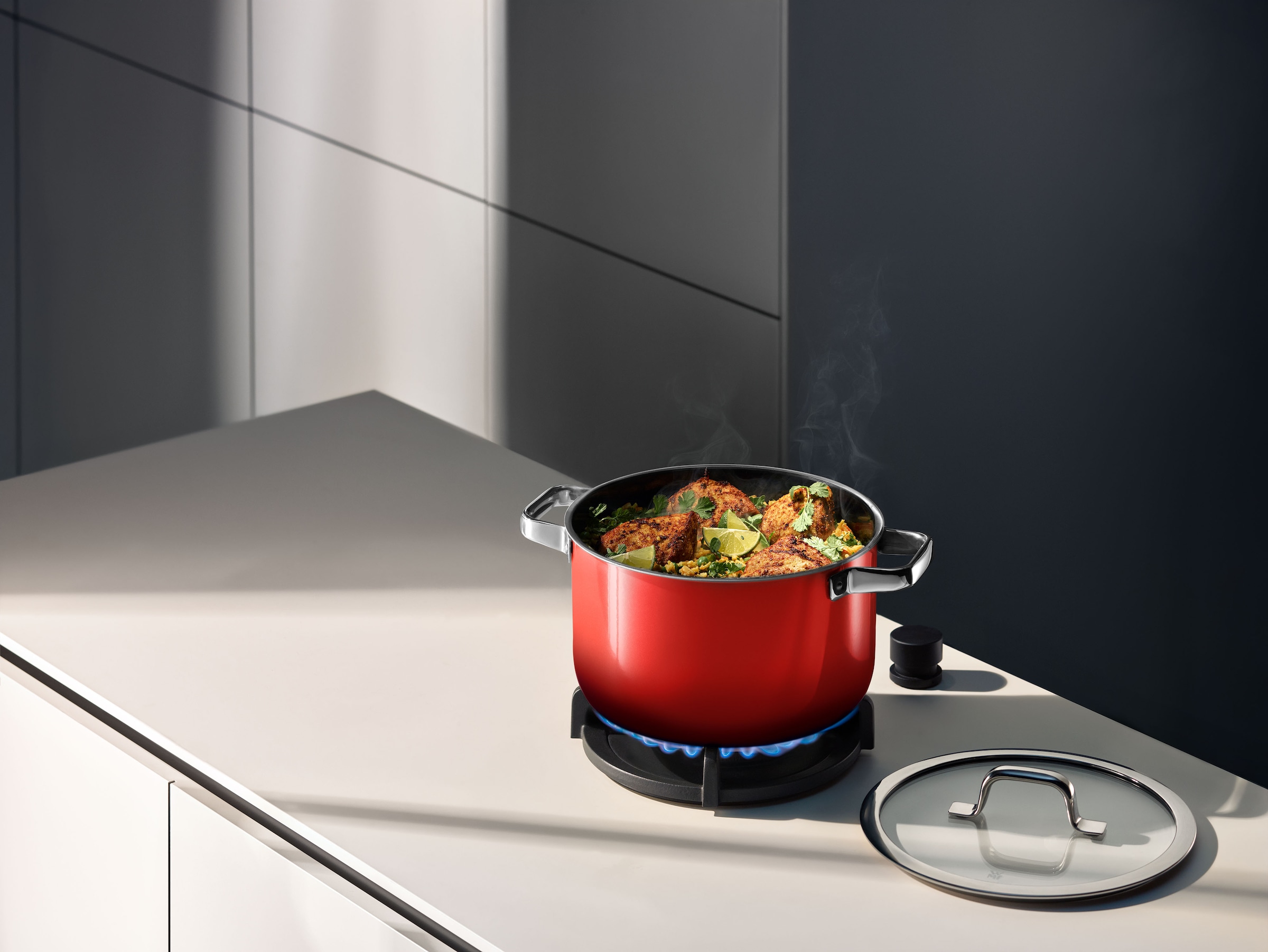 WMF Topf-Set "Fusiontec Mineral Pro" Set, 7 tlg. tlg. Edelstahl  Glas günstig online kaufen