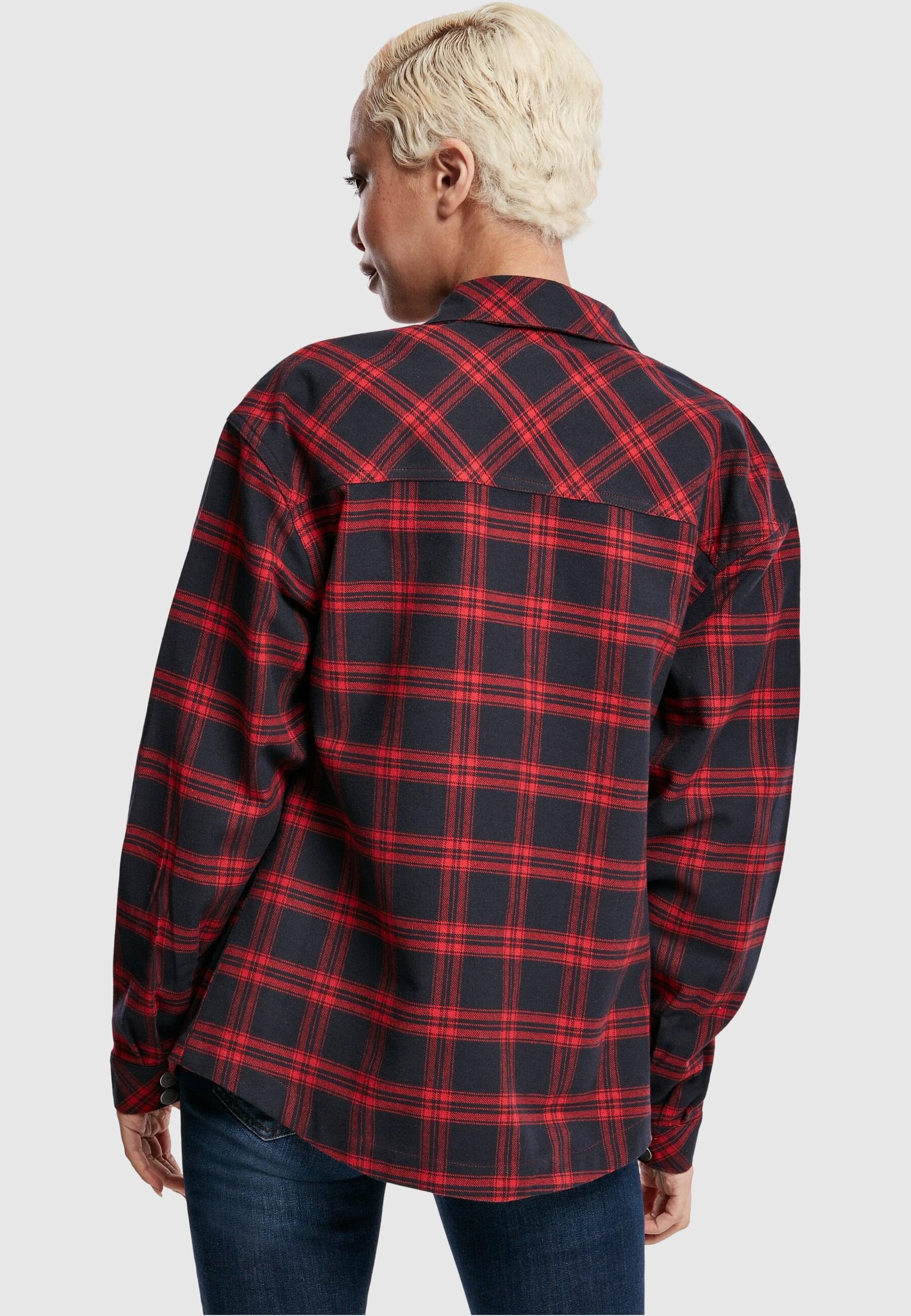 URBAN CLASSICS Langarmhemd »Urban Classics Damen Ladies Oversized Overshirt«, (1 tlg.)
