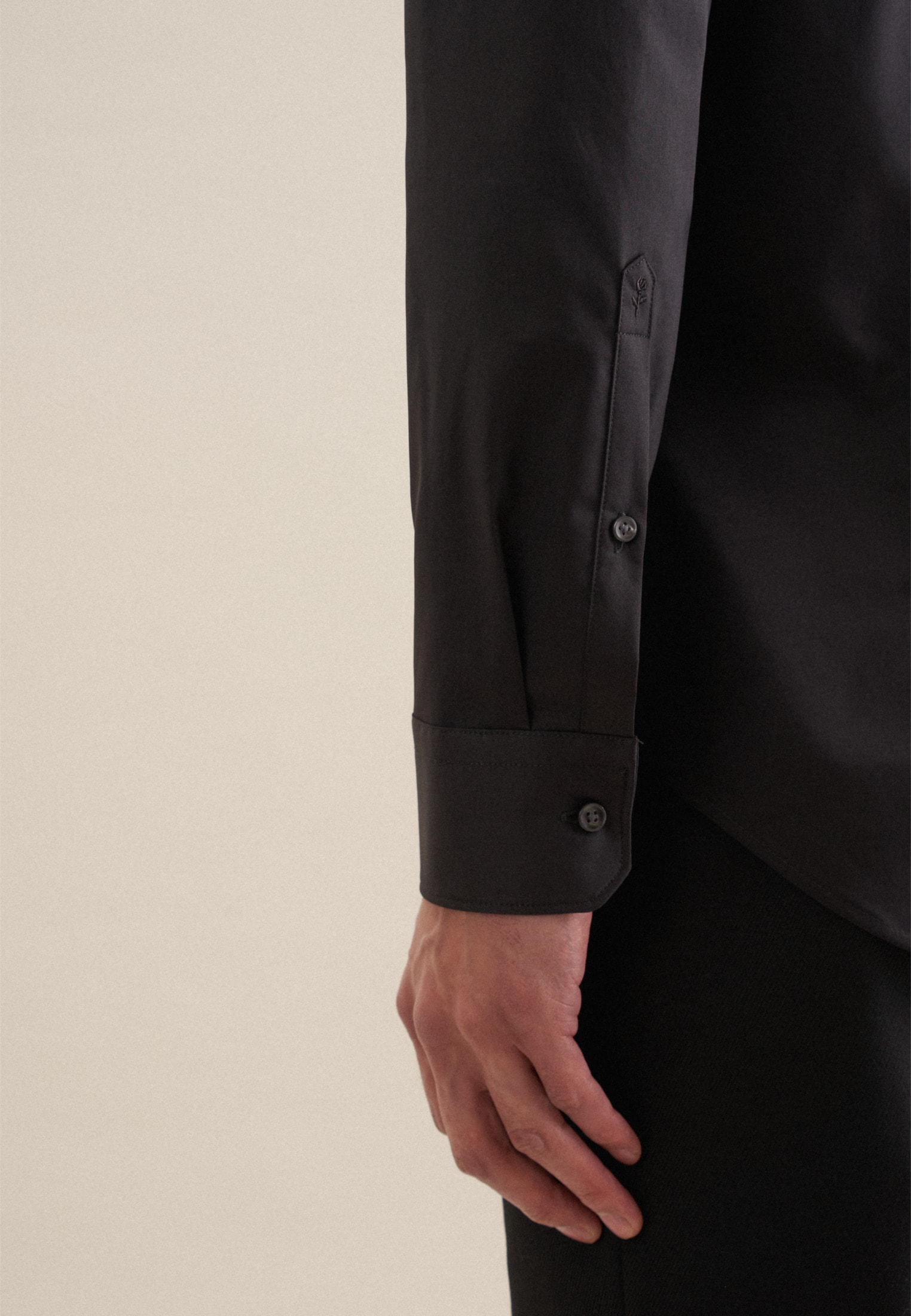 seidensticker Businesshemd »Schwarze Rose«, Slim Kentkragen Uni