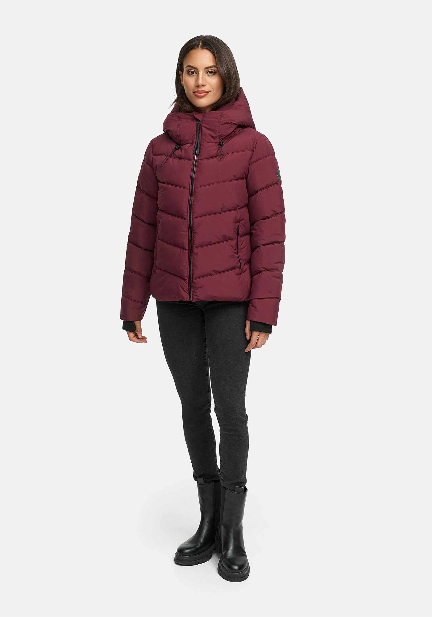 Marikoo Winterjacke »Yukanii«, Ärmelbündchen mit Daumenloch