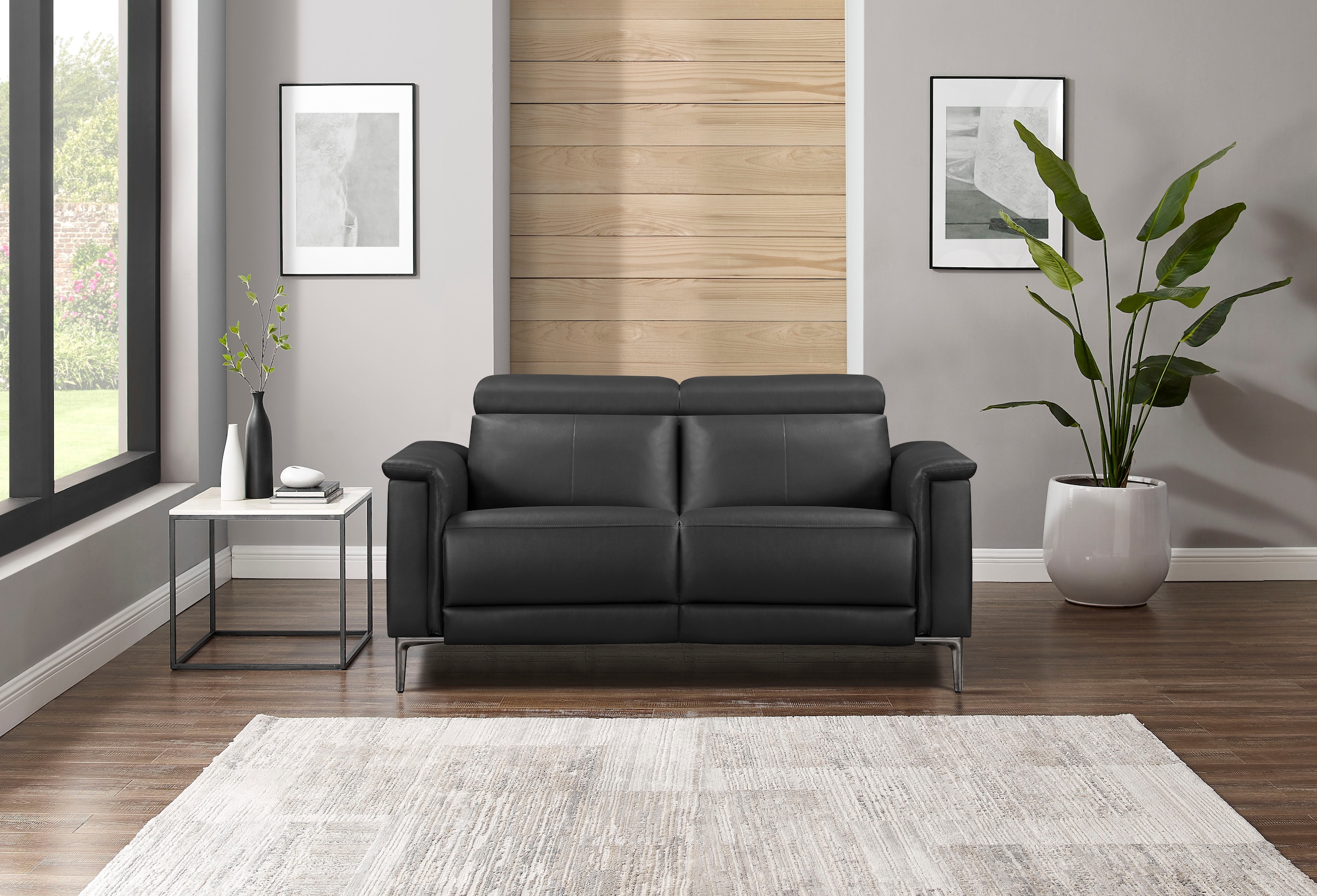 Places of Style 2-Sitzer »Lund«, manueller od. elektrischer Relaxfunktion und USB-A