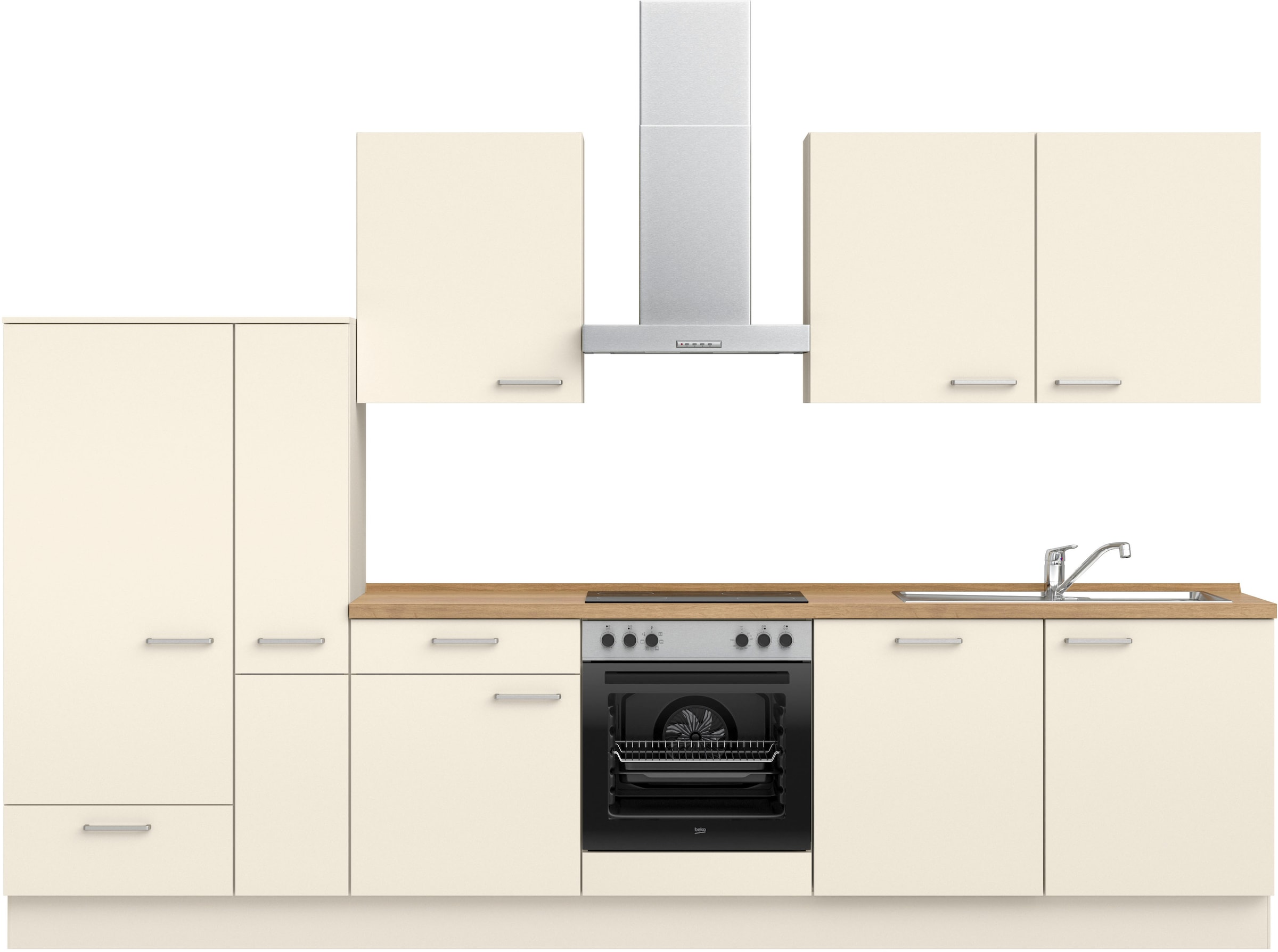 nobilia 1100000002199 ""Touch I", NEU: individuell anpassbar mit gratis Profi-Beratung" vormontiert, Breite 330 cm, Ausrichtung wählbar, wahlw. mit E-Geräten