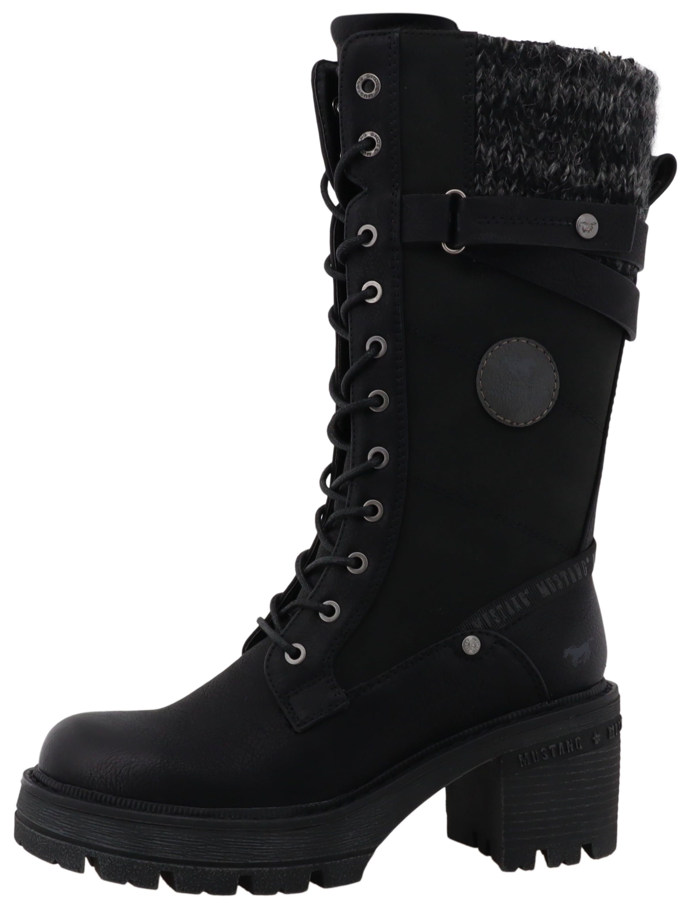 Mustang Shoes Winterstiefel "Madlin" Snowboots, Winterstiefel mit Textilkra günstig online kaufen