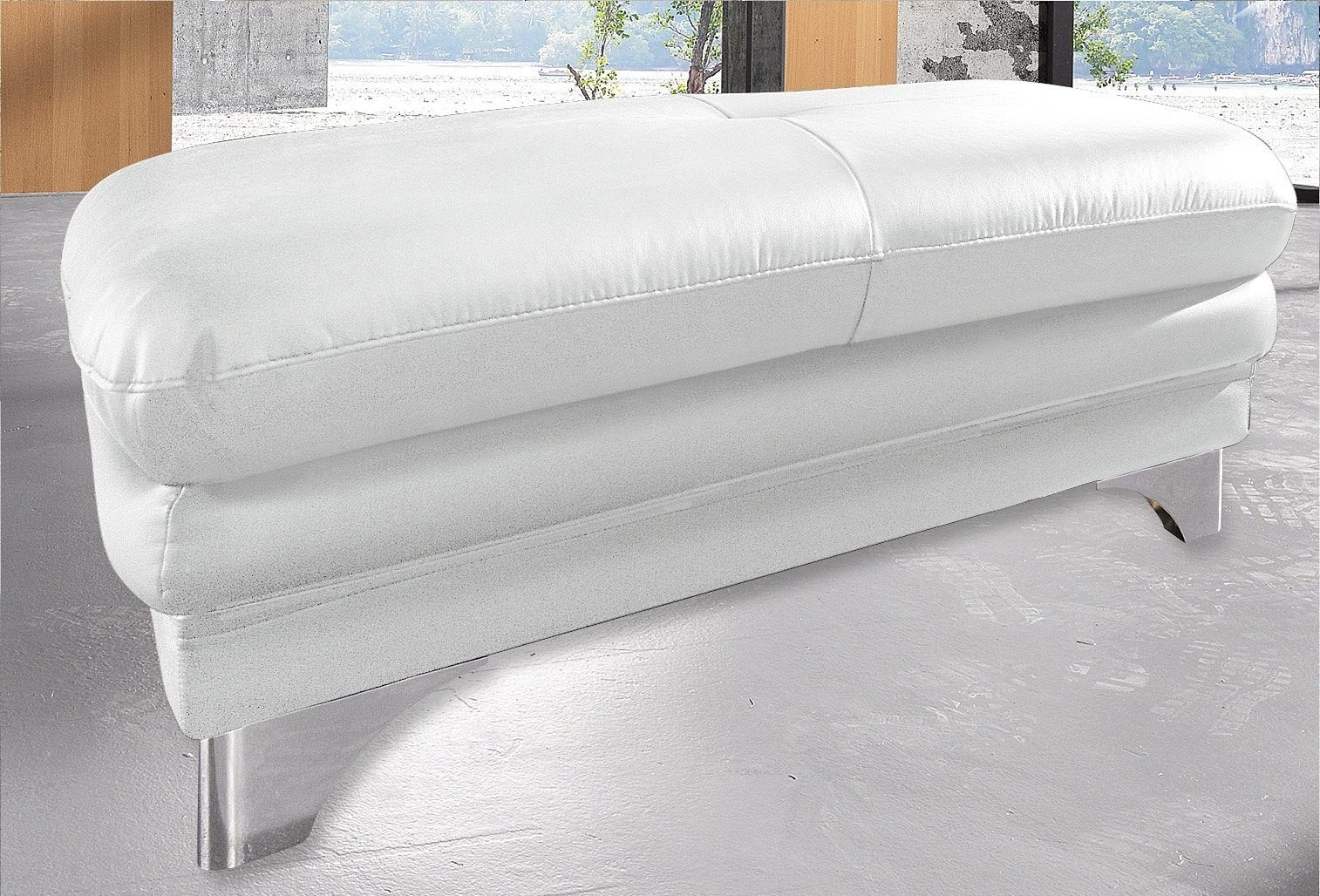 COTTA Polstergarnitur »Enterprise L-Form«, (Set), Set bestehend aus: Ecksofa mit Arm- & Kopfteilverstellung & Hocker