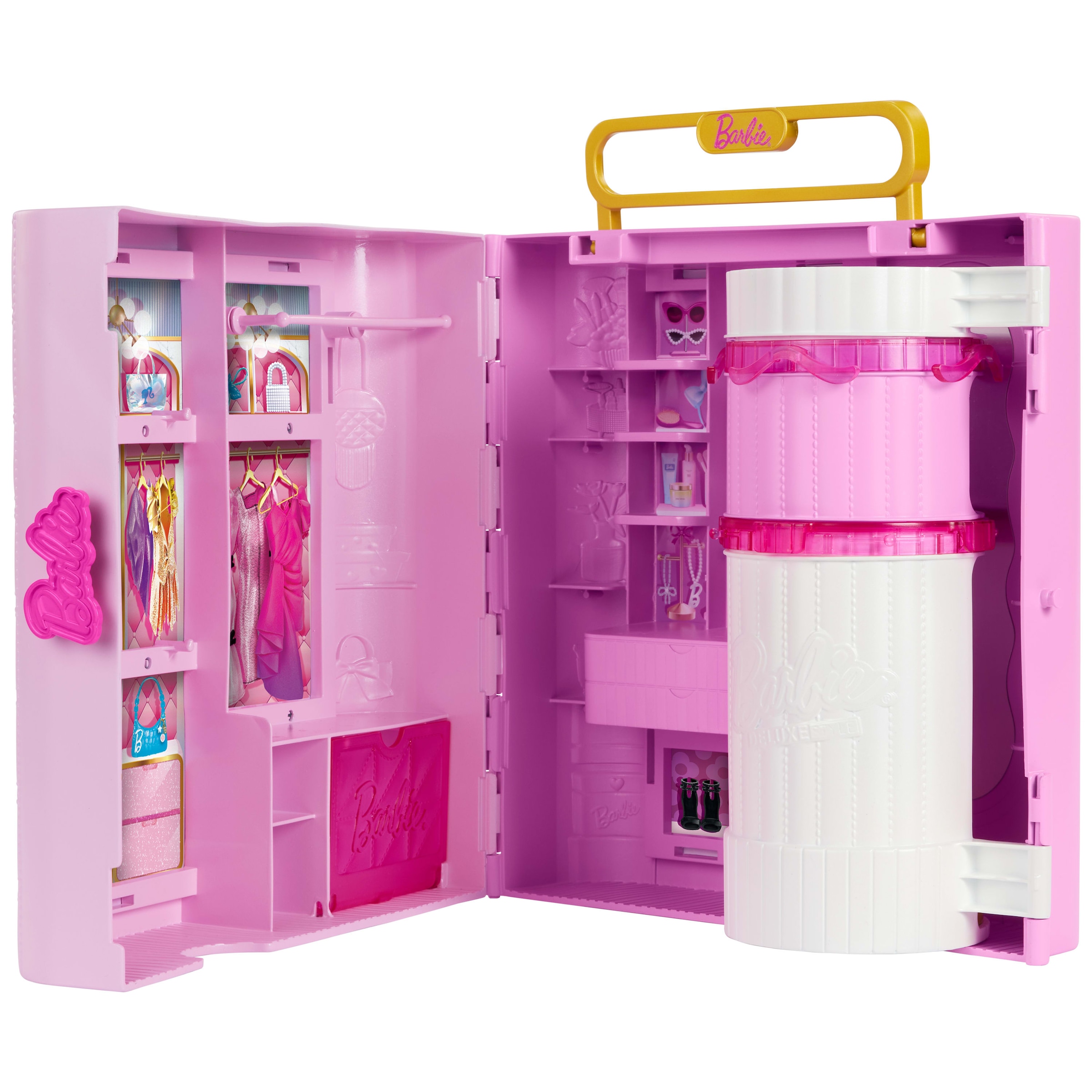 Barbie Puppenkleiderschrank »Barbie Deluxe Style Kleiderschrank« aufklappbar