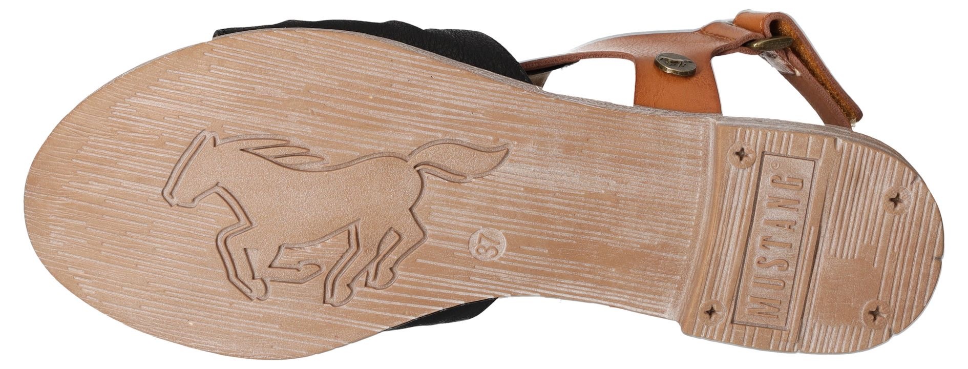 Thumbnail - Mustang Shoes, Sommerschuh, Sandalette, Blockabsatz, mit Klettverschluss