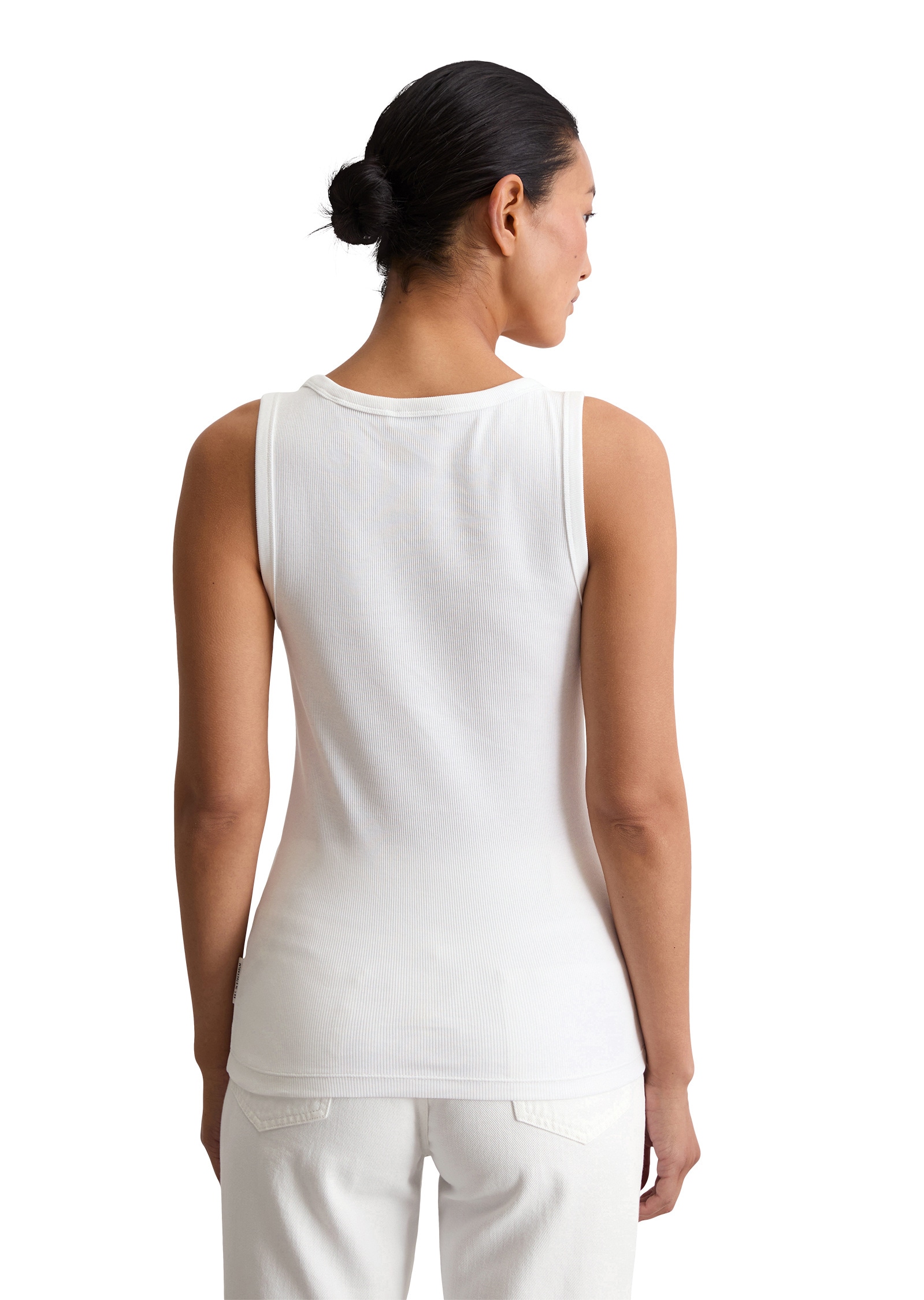 Marc O'Polo T-Shirt »aus elastischem Rippjersey«